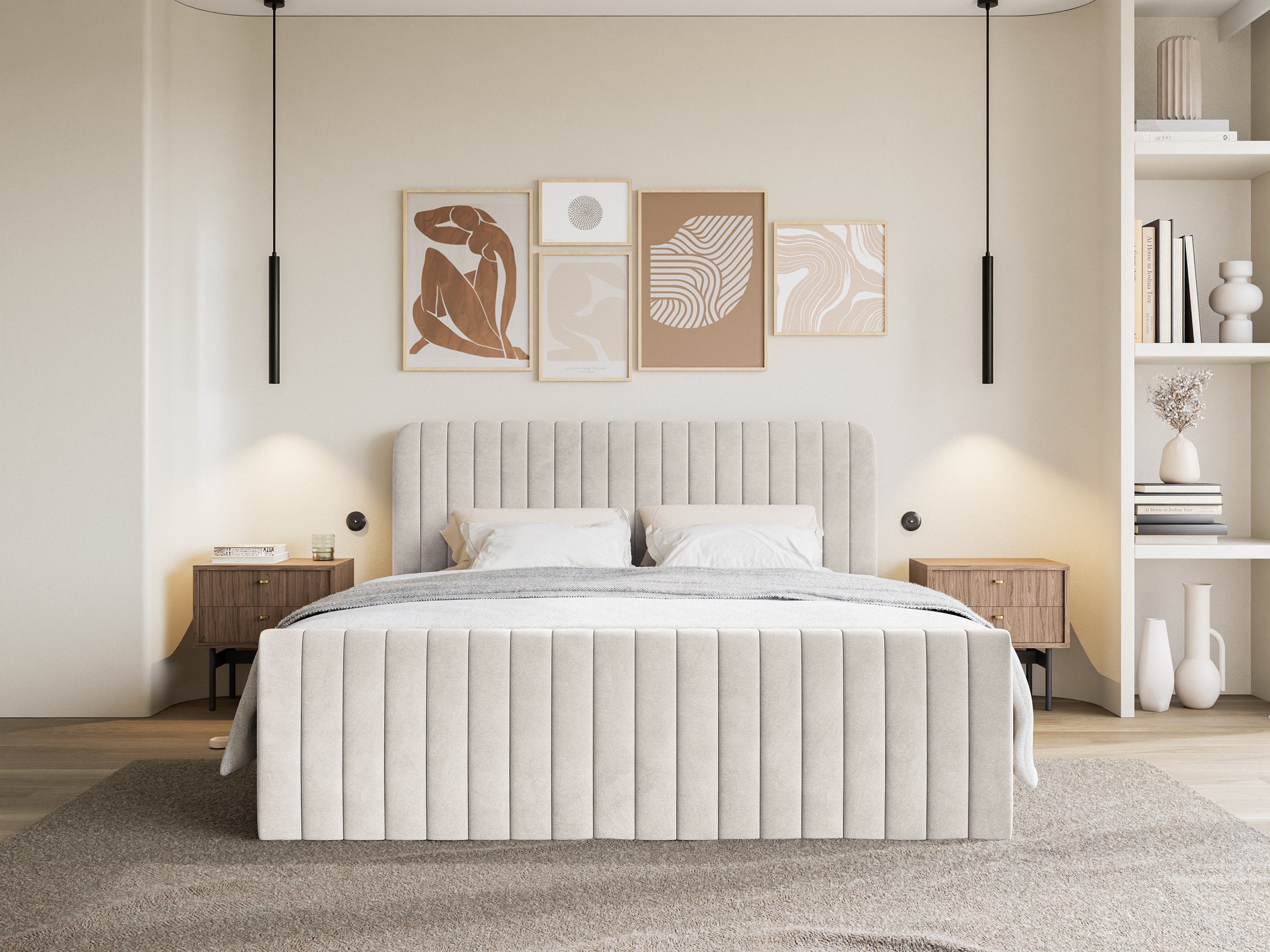 selsey-saliano-kontinentalbett-140x200-cm-mit-stauraum-und-topper-beiger-samt image 3