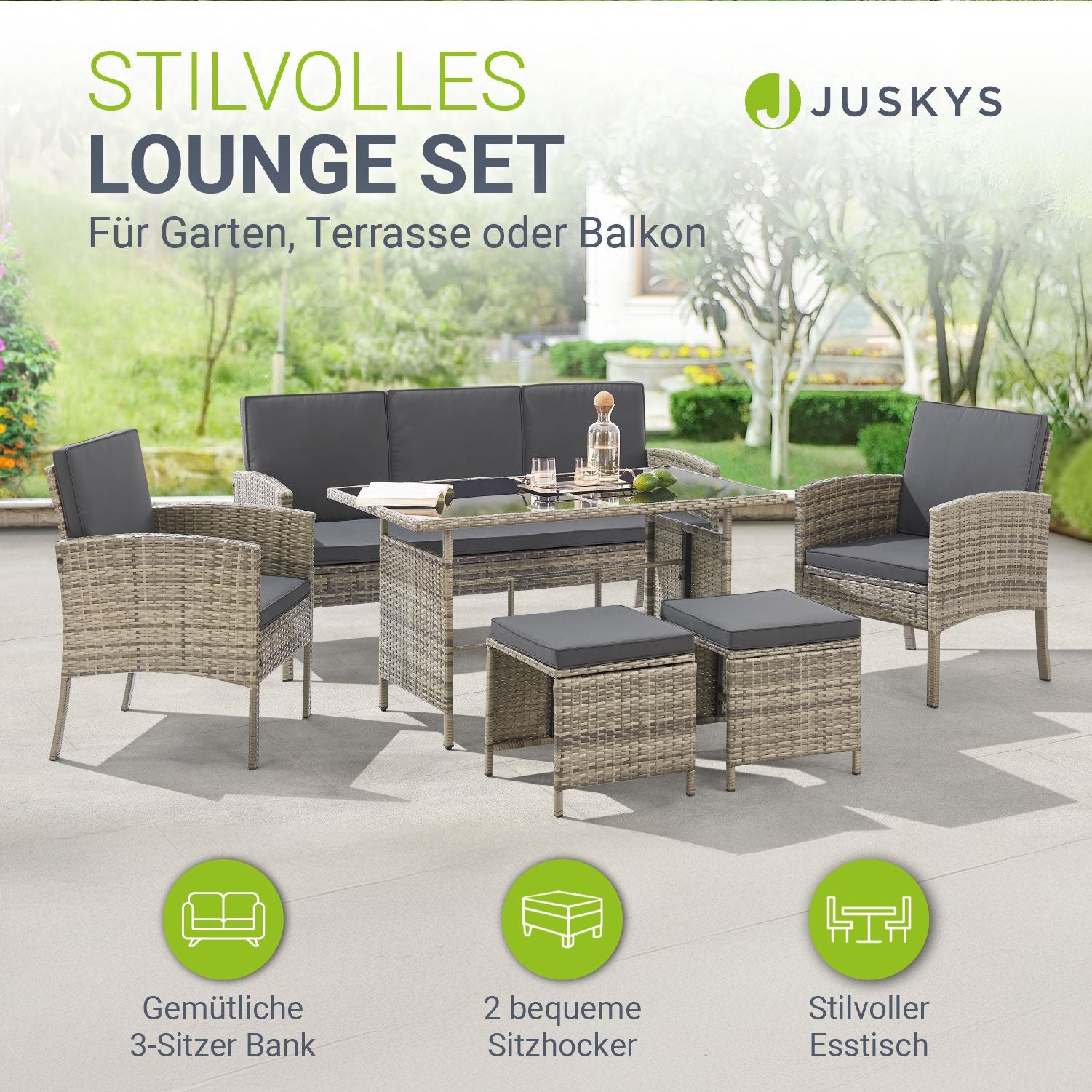 juskys-rattan-sitzgruppe-turin-f-r-7-personen-lounge-gartenset image 2