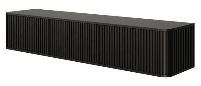 selsey-ovarlo-tv-schrank-h-ngend-dreit-rig-163-cm-mit-rillen-schwarz image 1
