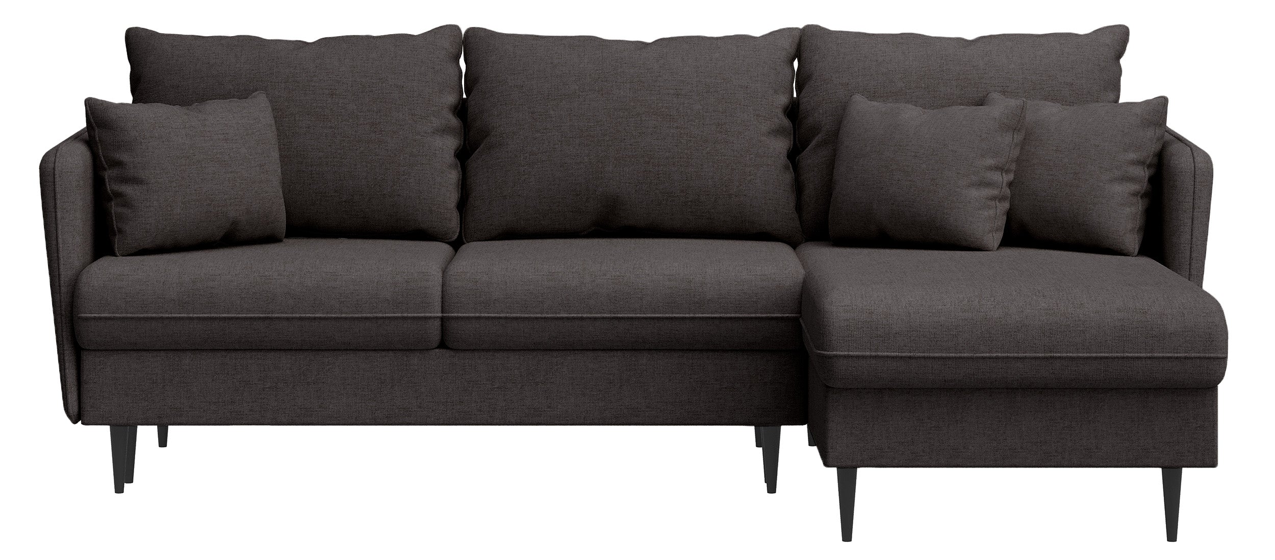selsey-volio-ecksofa-mit-schlaffunktion-l-form-dunkelgrau-chenille-schwarze-bein image 4