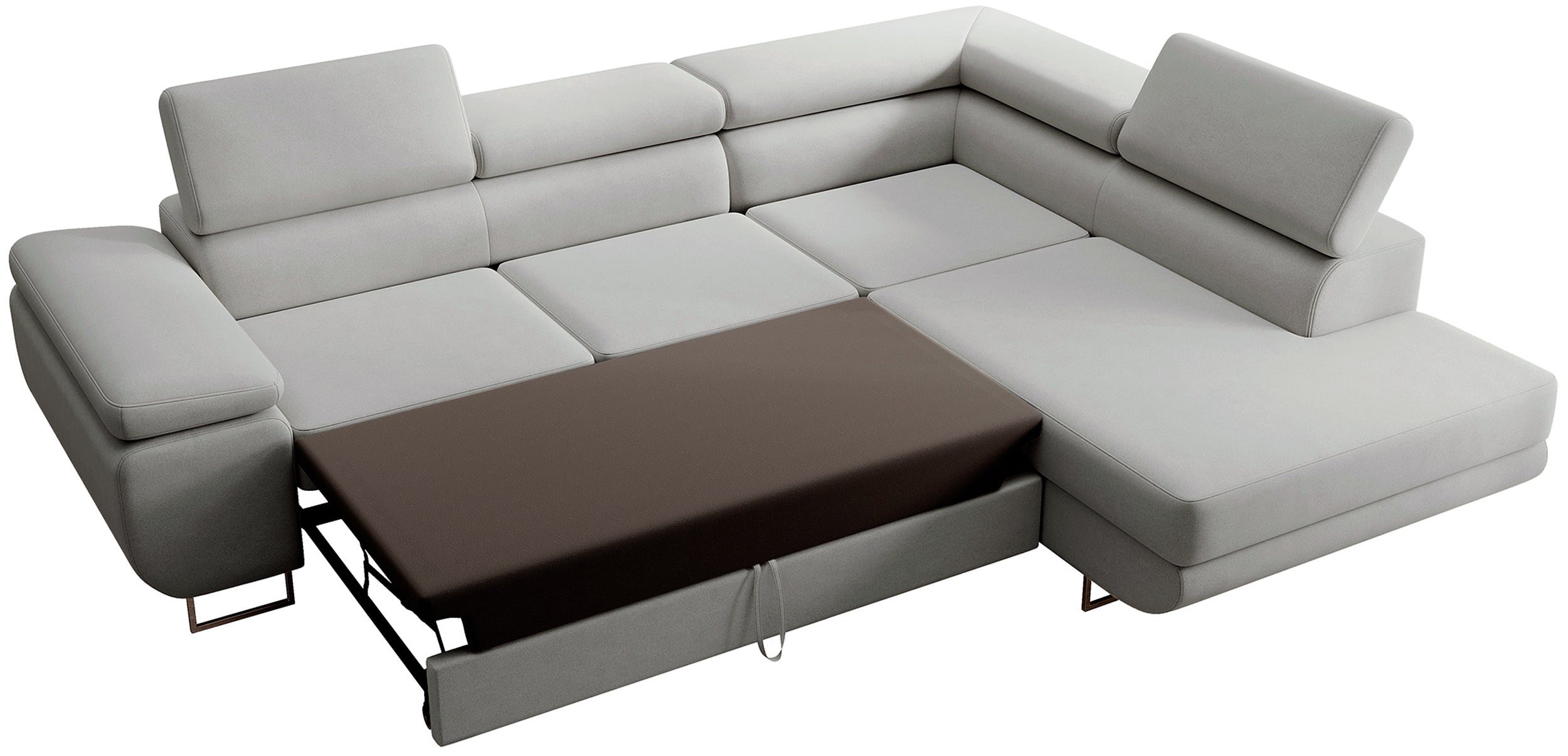 selsey-stevil-ecksofa-mit-schlaffunktion-l-form-rechts-grauer-samt image 3