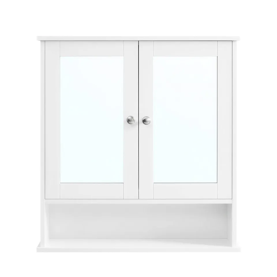 vasagle-spiegelschrank-mit-2-spiegelt-ren-und-offenem-fach-wandmontage-f-r-badez image 1