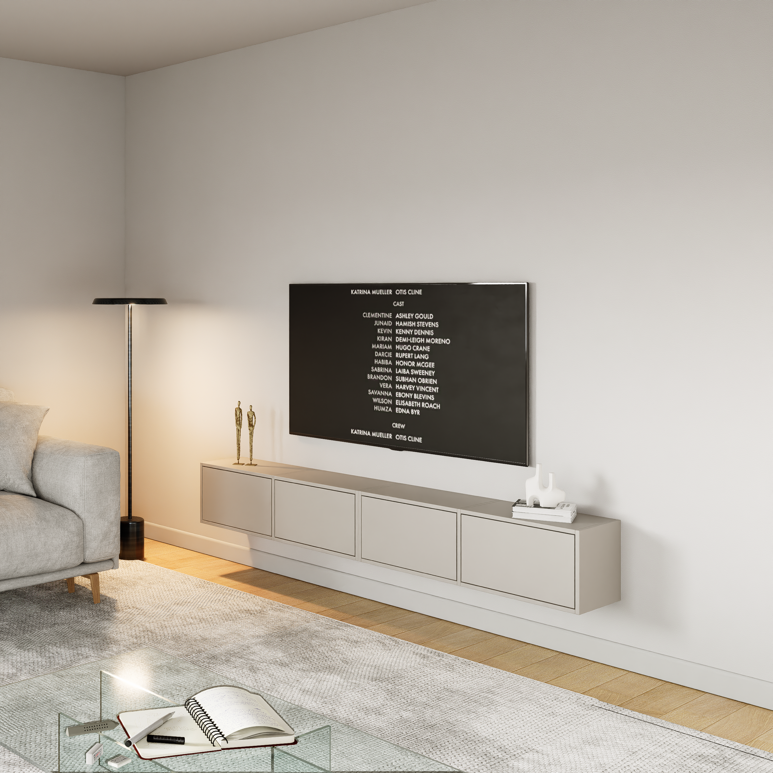 selsey-framme-h-ngender-tv-schrank-200-cm-4-klappen-kaschmir-lowboard image 2