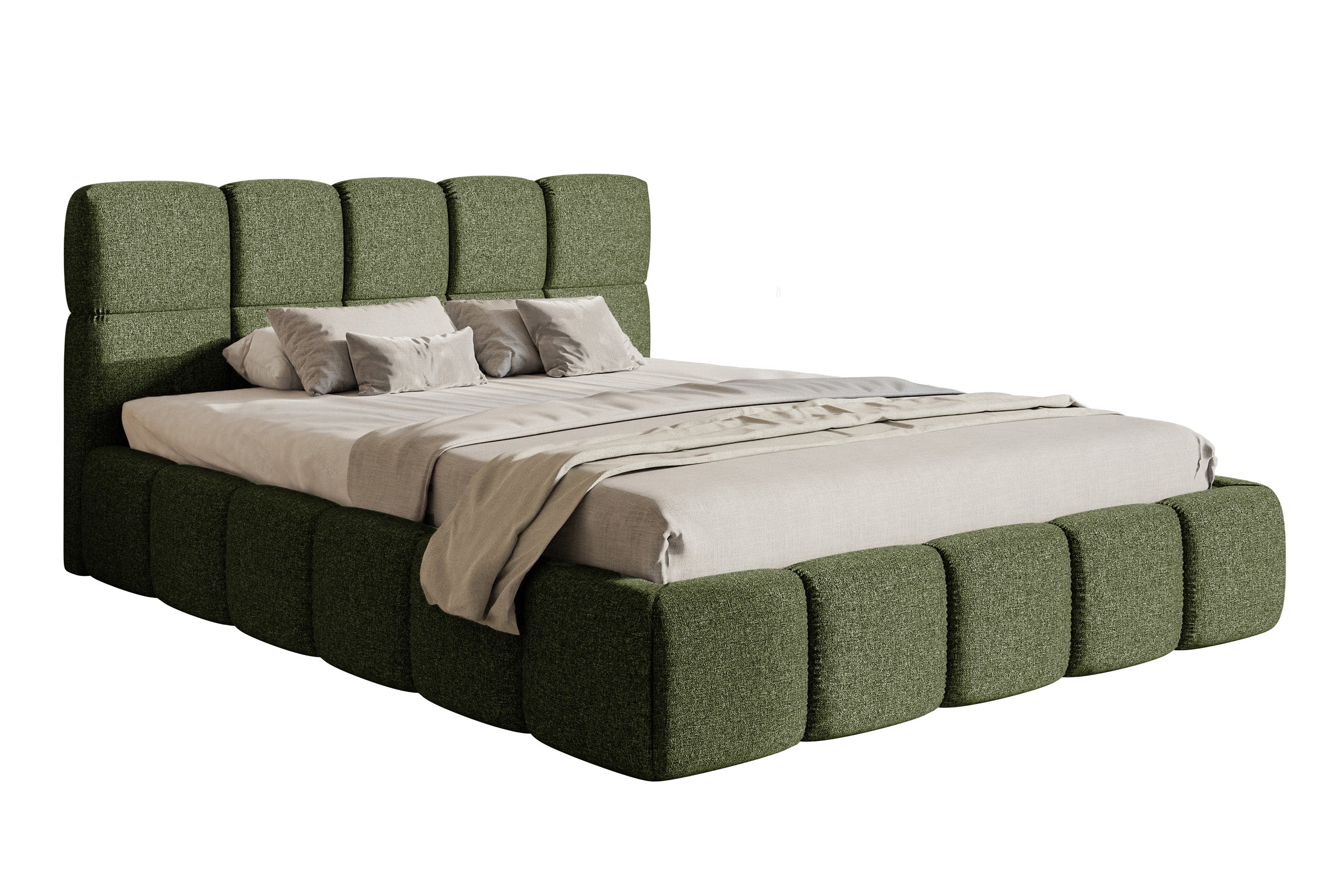selsey-cloudy-gepolstertes-bett-120x200-cm-olivgr-ner-hydrophober-chenille-stoff image 1