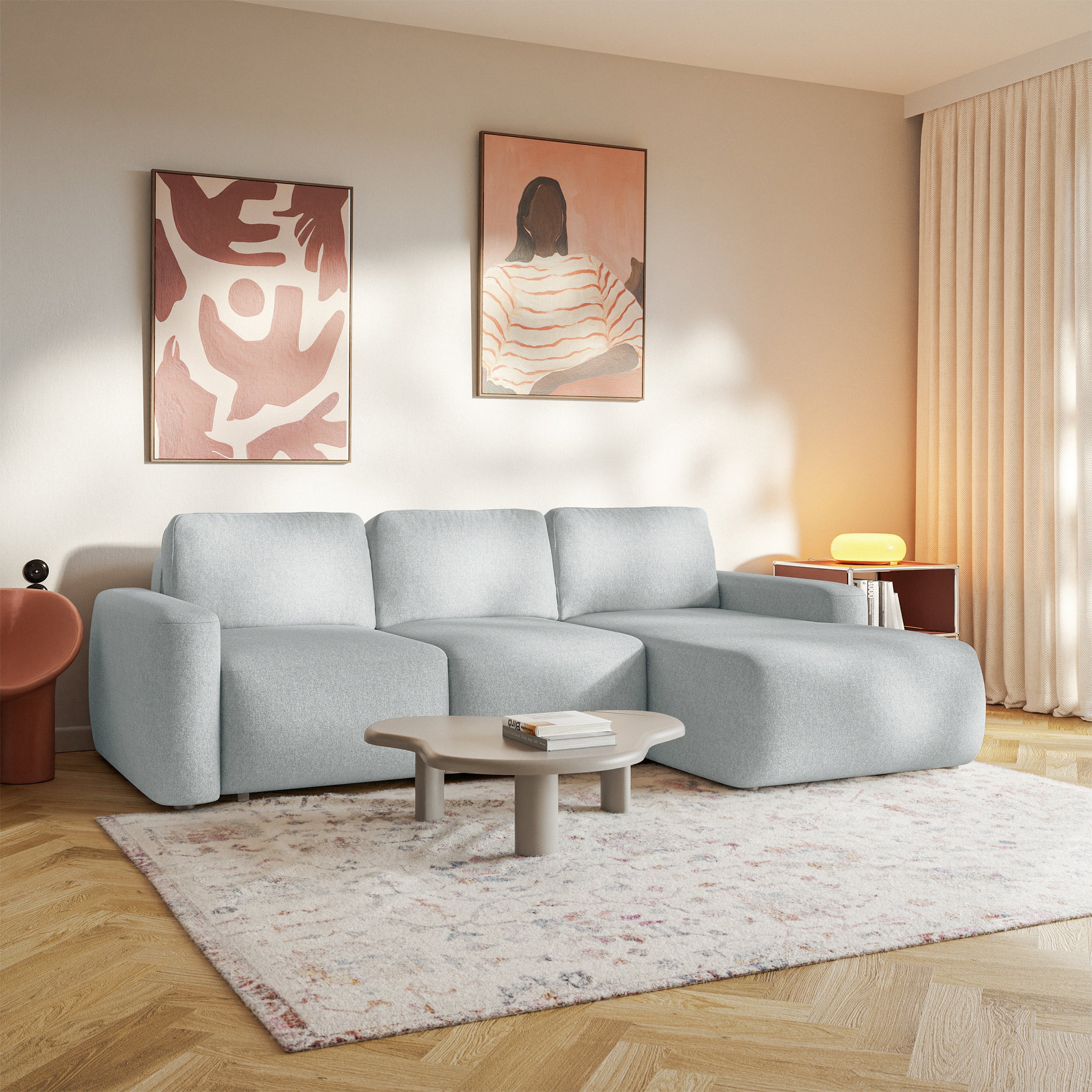 selsey-carnos-mini-ecksofa-l-form-rechts-mit-schlaffunktion-grau-chenille image 5