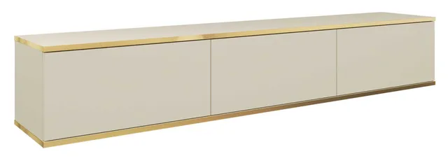 selsey-mucalma-tv-schrank-175-cm-beige-mit-goldenen-eins-tzen image 1