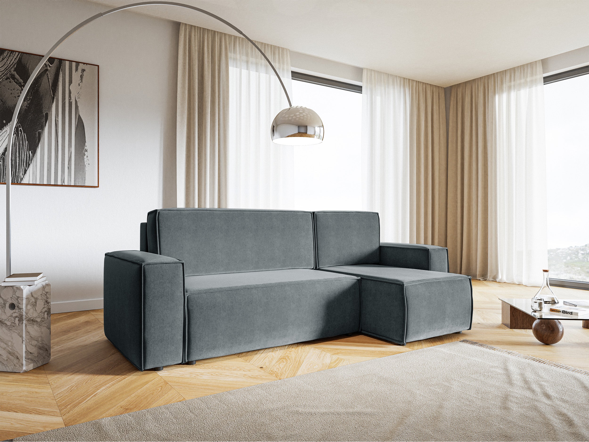 selsey-copertino-ecksofa-mit-schlaffunktion-universal-grau-samt image 3