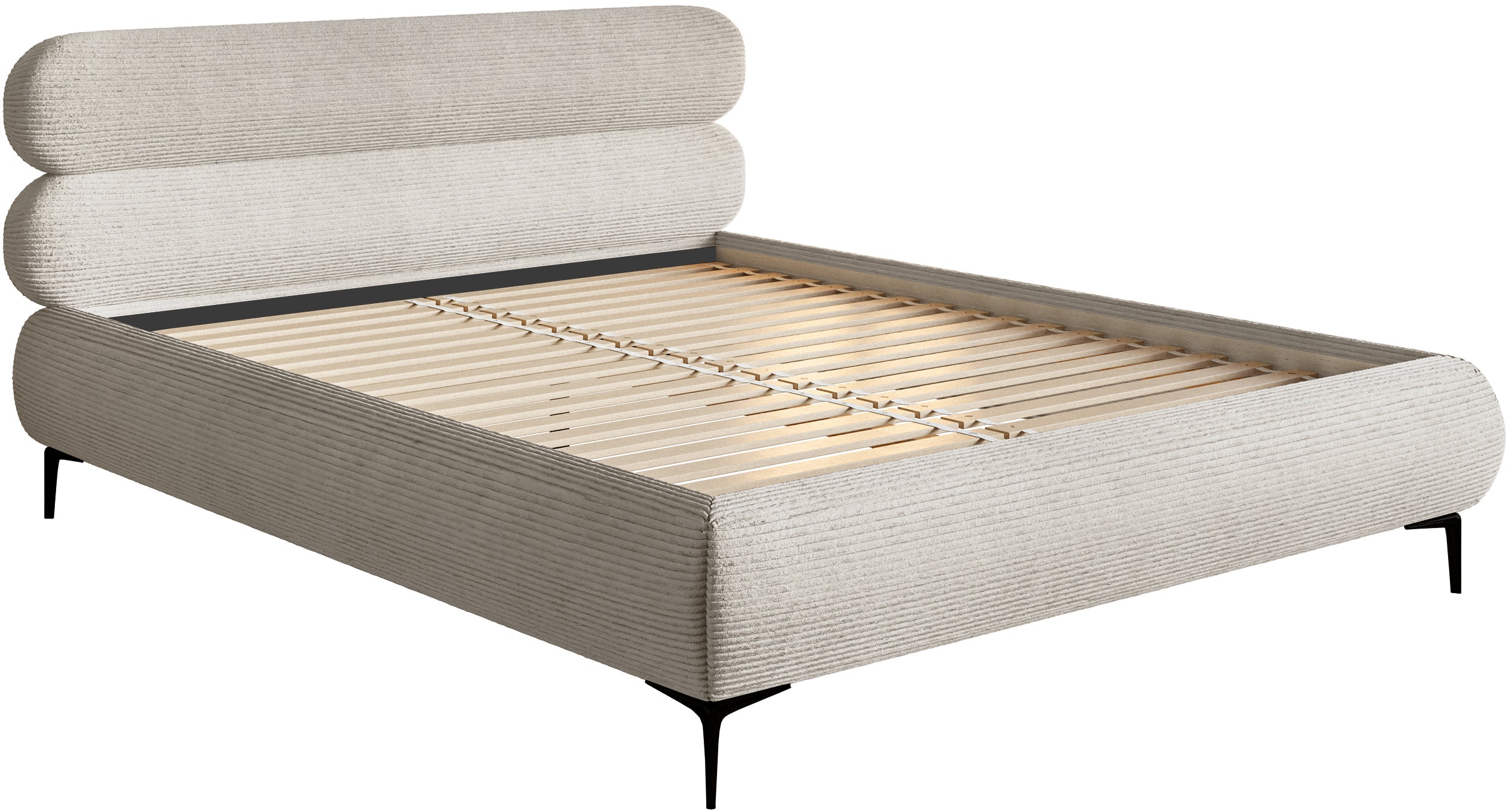 selsey-roule-cord-gepolstertes-bett-140x200-cm-grau-beige-cord-schwarze-beine image 7