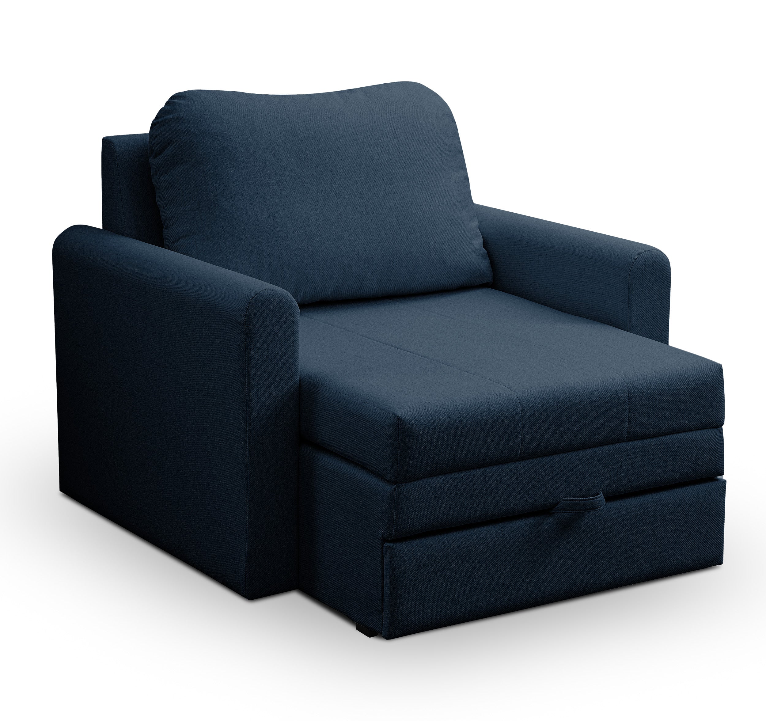 selsey-dejano-ausziehsessel-schlafsessel-in-marineblau-geflecht image 1
