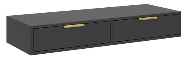 selsey-vena-toilettentisch-mit-zwei-schubladen-110-cm-schwarz-h-ngend image 1