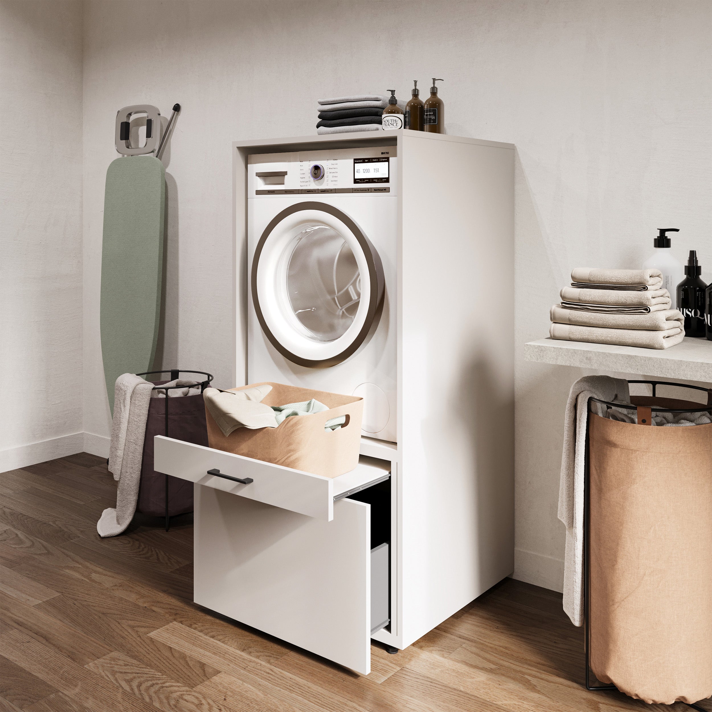 selsey-aza-waschmaschinenschrank-mit-schublade-kaschmir-regal image 6