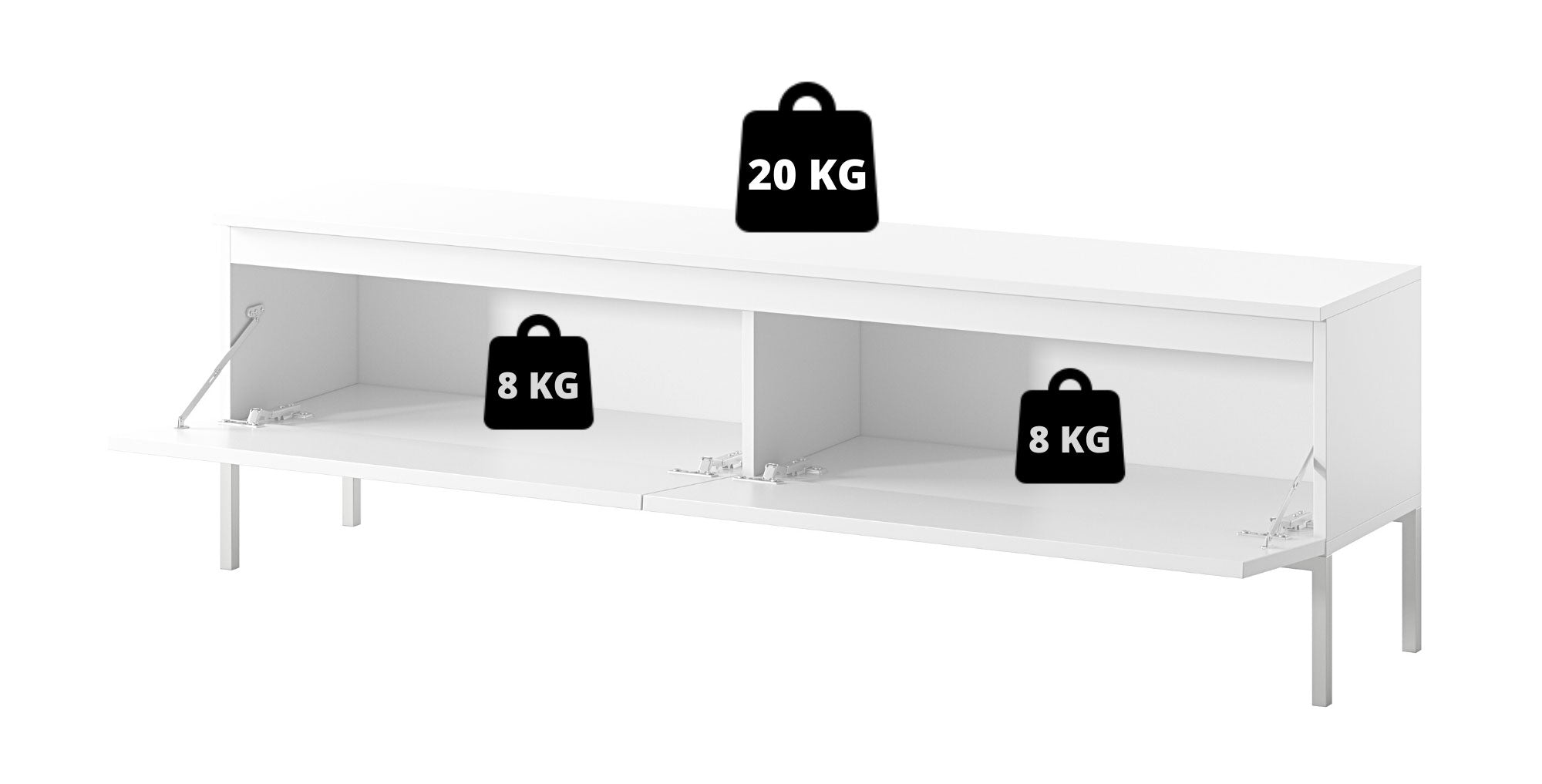 selsey-bemmi-tv-schrank-150-cm-wei-mit-goldenen-beinen image 8