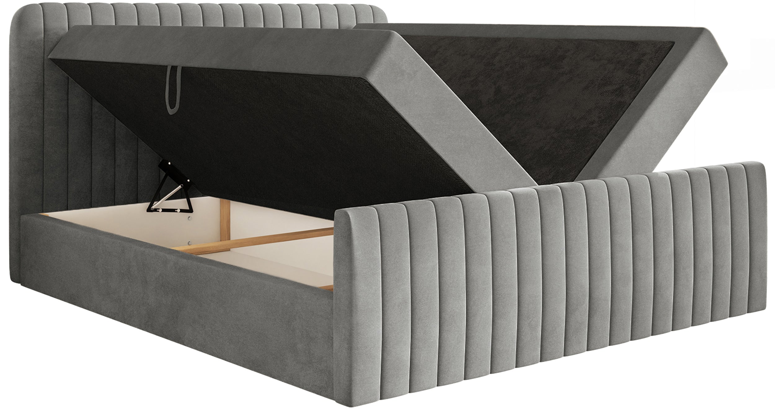 selsey-saliano-kontinentalbett-160x200-grauer-samt-mit-stauraum-topper image 3