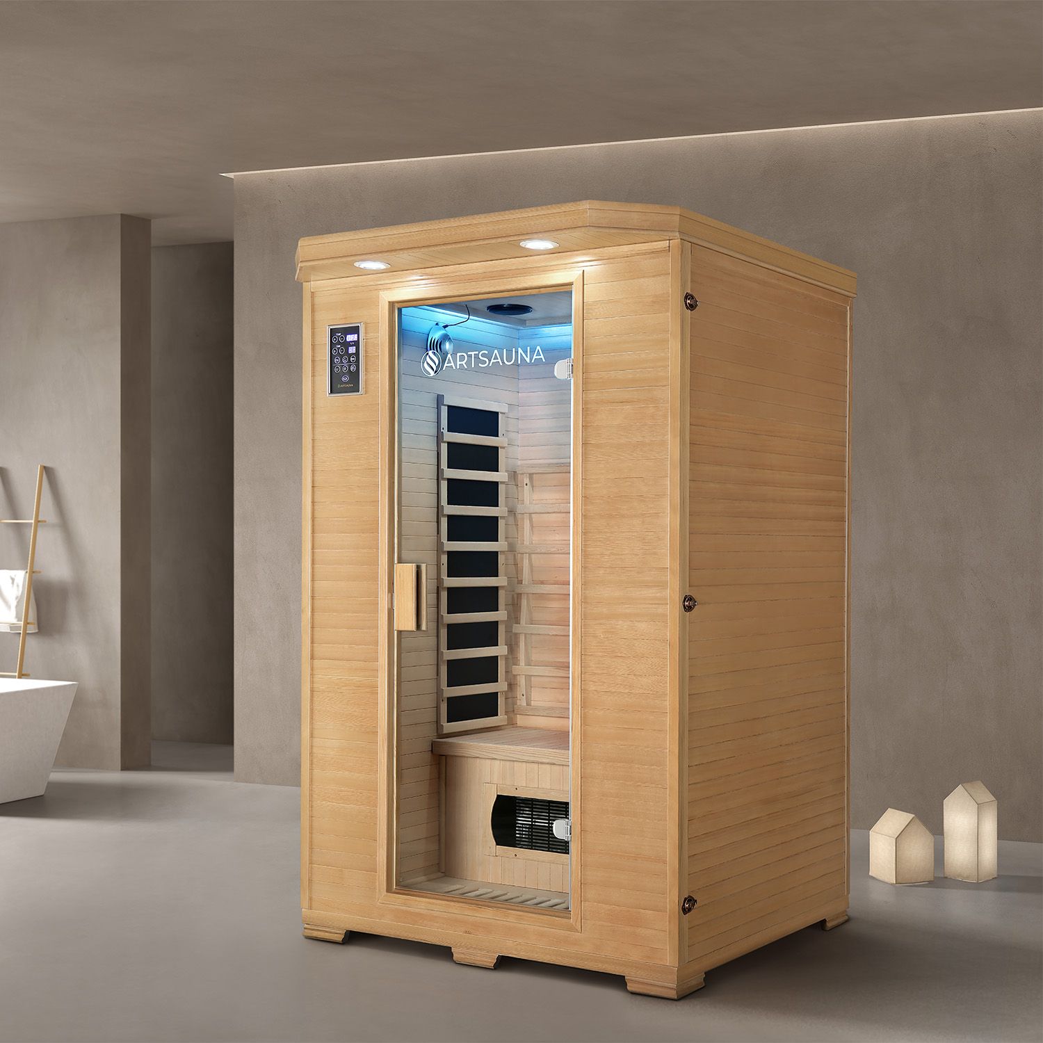 juskys-infrarotkabine-oslo-mit-triplex-heizsystem-w-rmekabine-mit-vollspektrumst image 2