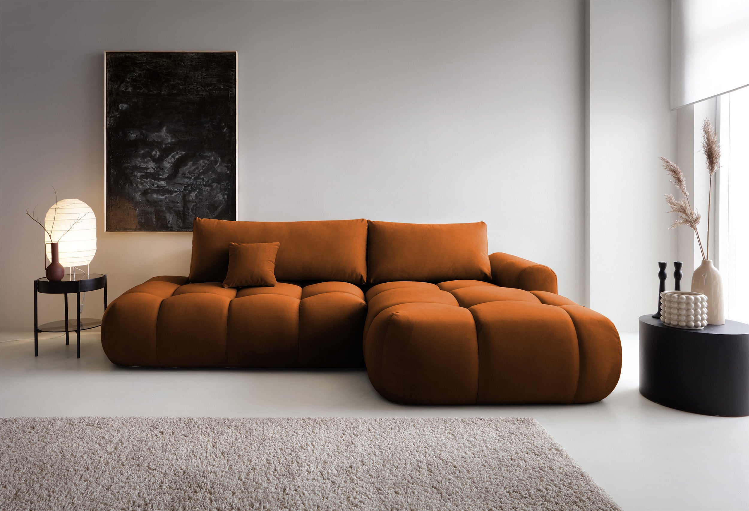selsey-ombo-ecksofa-mit-schlaffunktion-l-form-rechts-mit-stauraum-kupfer-hydroph image 2