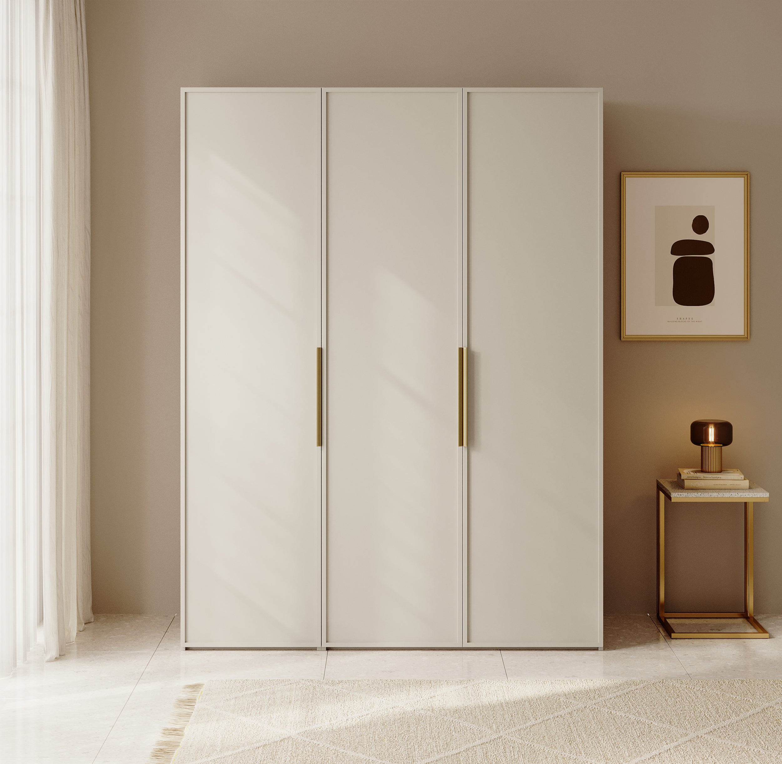selsey-frame-dreht-renschrank-150-cm-3-t-rig-mit-2-kleiderstangen-grau-beige image 4