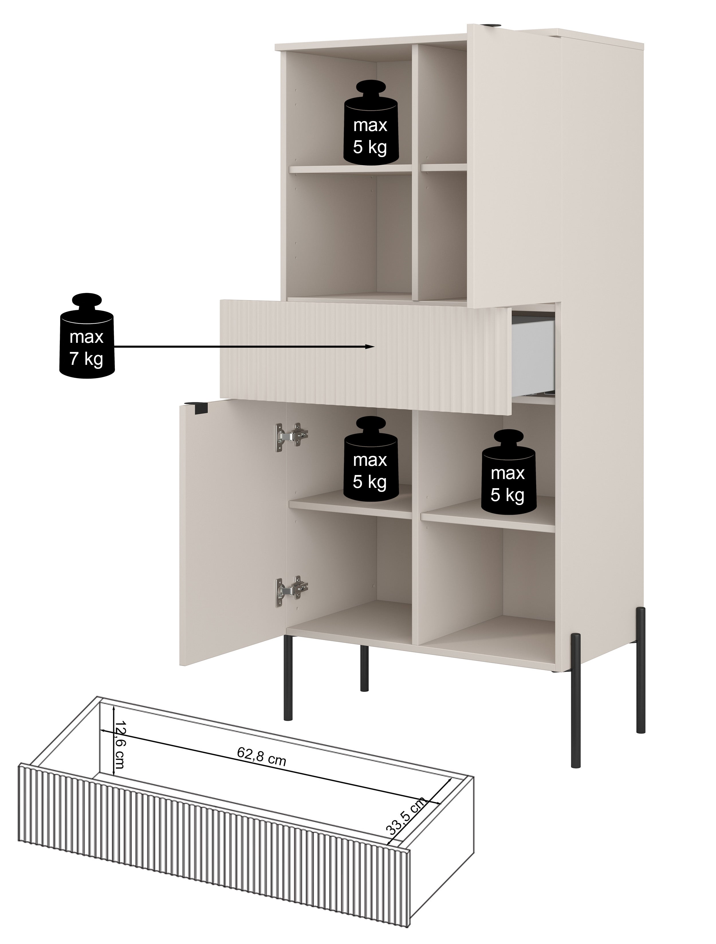 selsey-ore-zweit-riges-regal-70-cm-mit-schublade-lindberg-eiche image 8