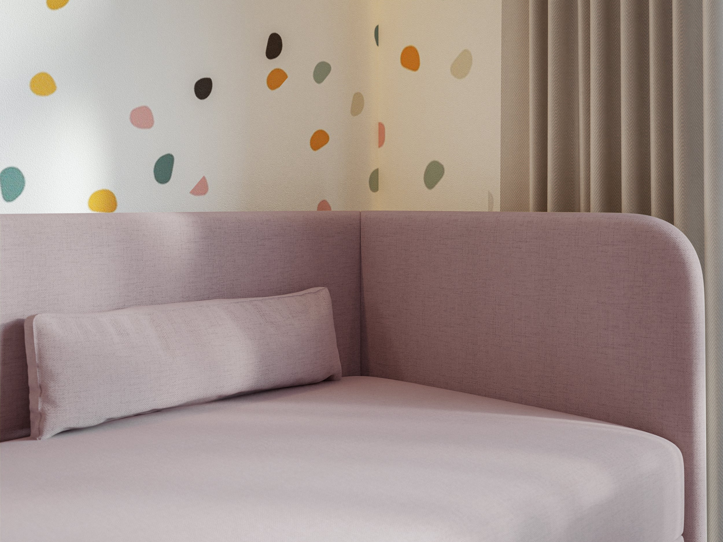 selsey-calmmo-jugendbett-90x200-cm-rechts-mit-stauraum-rosa-hydrophobes-chenille image 5