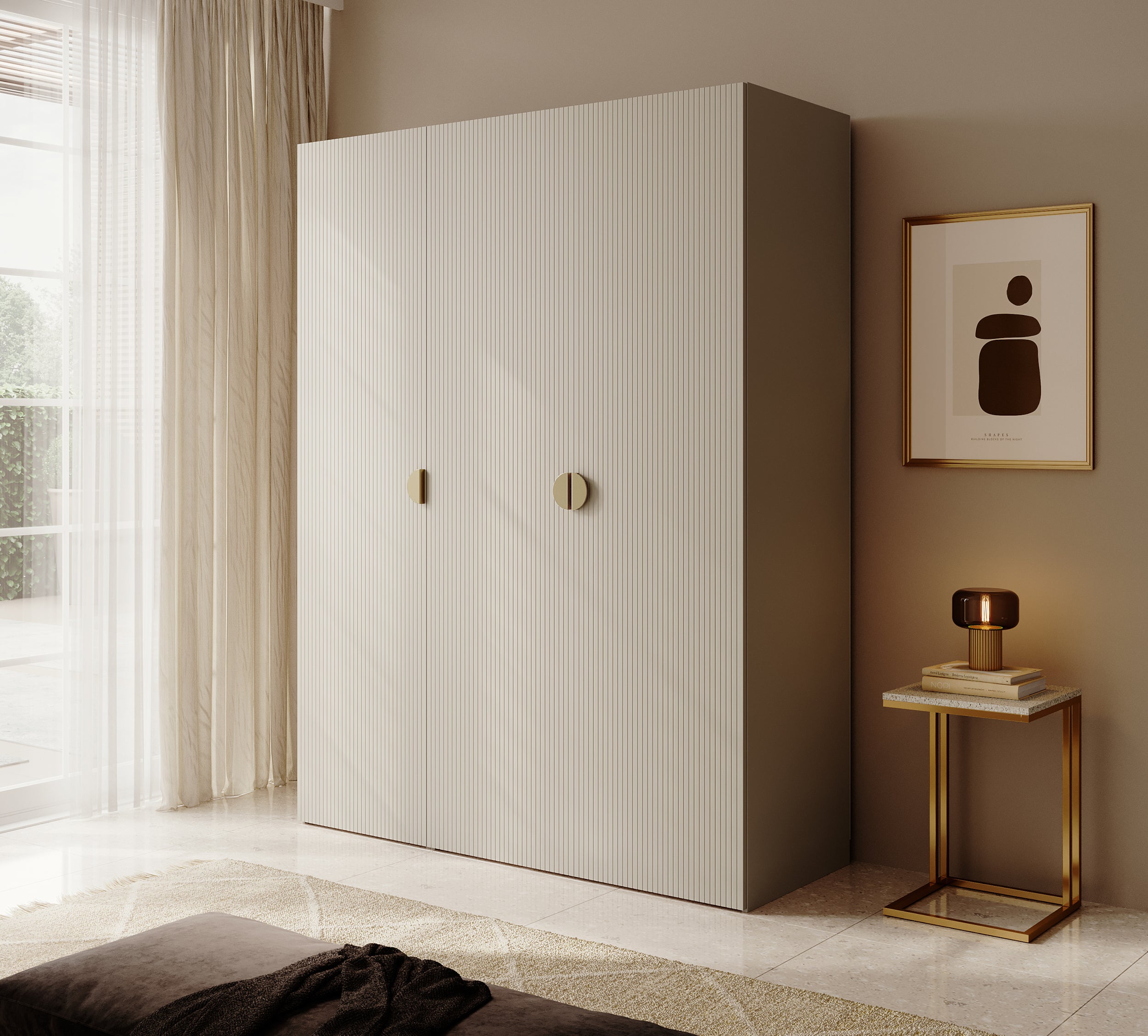 selsey-moonir-dreht-renschrank-150-cm-mit-kleiderstange-grau-beige image 2