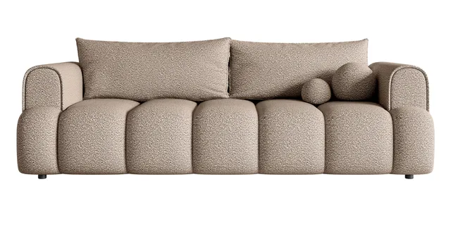 selsey-dandelino-drei-sitzer-sofa-mit-schlaffunktion-dunkelbeige-boucl image 1
