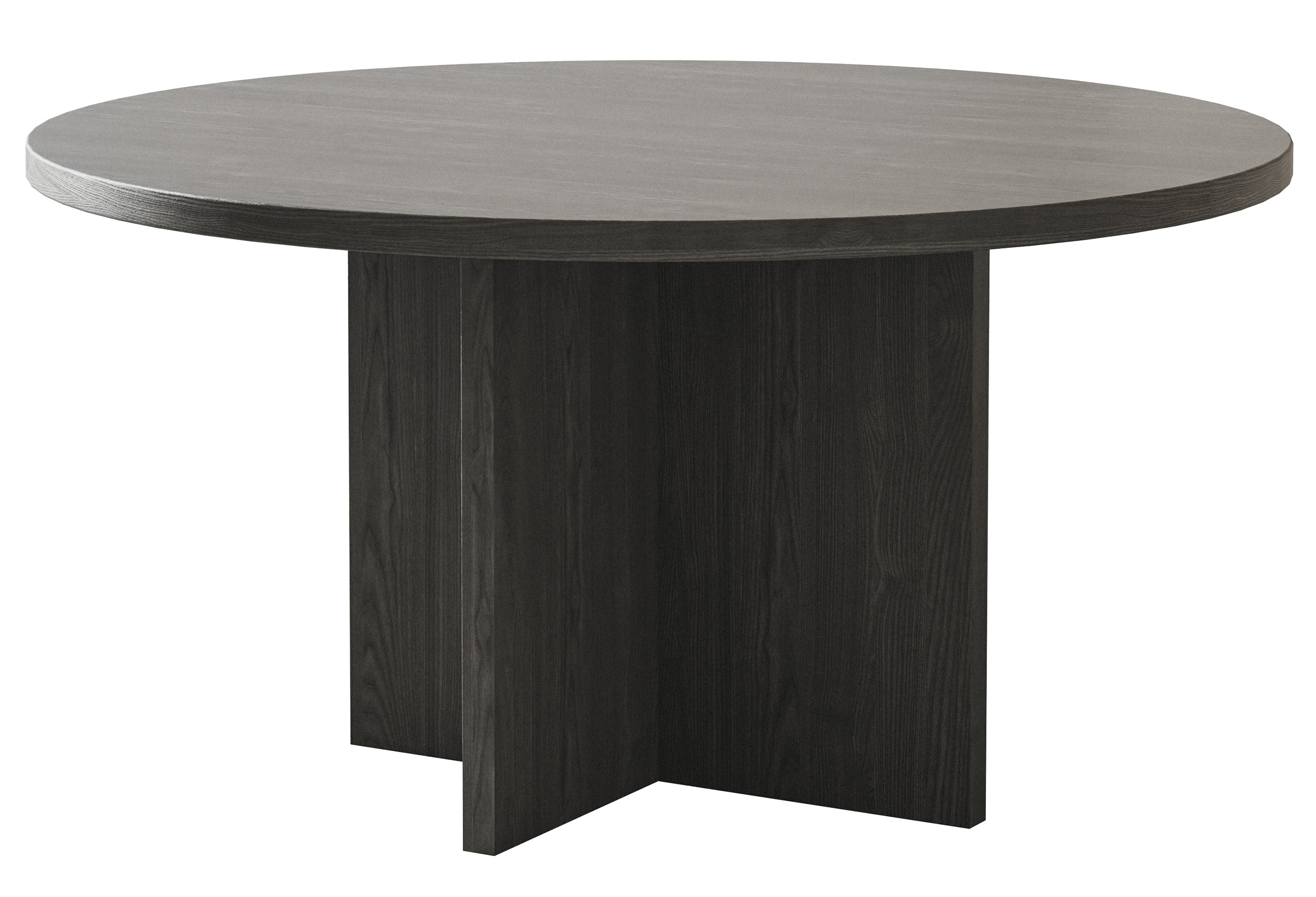 selsey-couchtisch-ovo-rund-76-cm-esche-portland-schwarz image 1