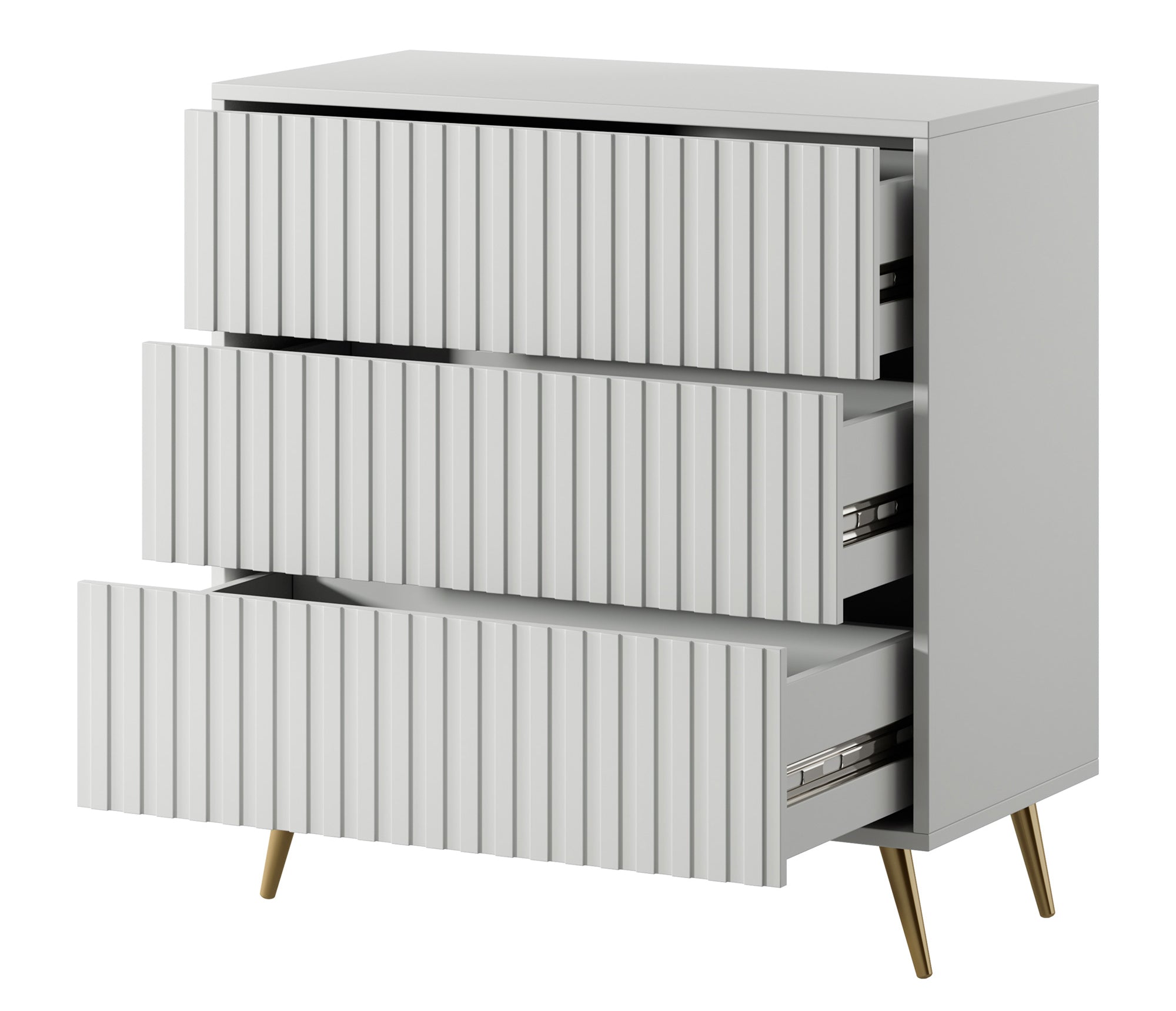 selsey-bello-kommode-mit-drei-schubladen-79-cm-wei-mit-goldenen-beinen image 8