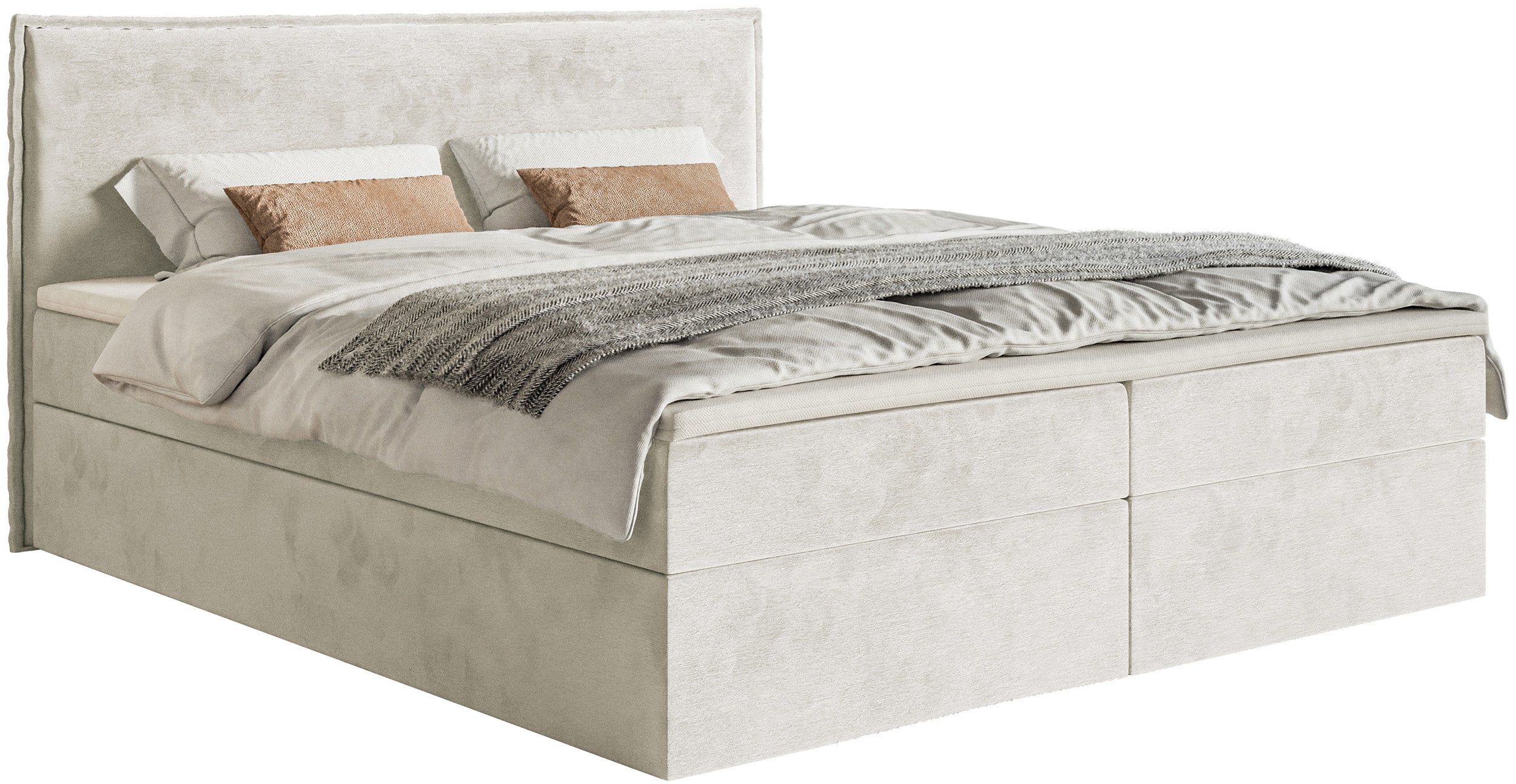 selsey-softie-kontinentalbett-140x200-cm-mit-stauraum-und-topper-grau-beiges-vel image 1