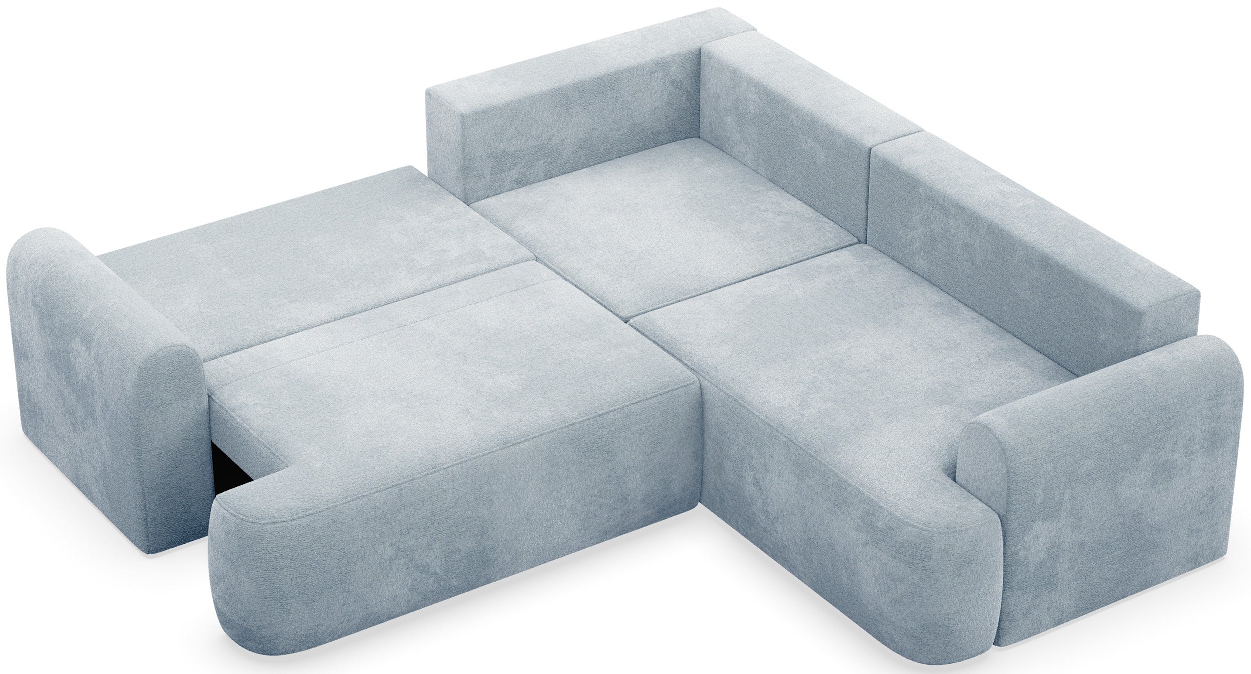selsey-kaveo-ecksofa-l-f-rmig-universell-mit-schlaffunktion-hellblauer-chenille- image 3