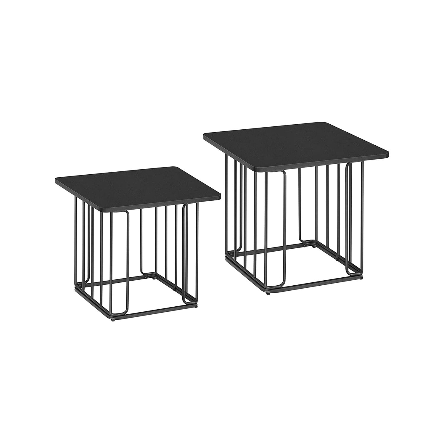 vasagle-beistelltische-2er-set-couchtische-mit-struktur-design image 1