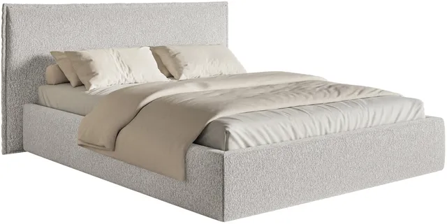 selsey-softie-gepolstertes-bett-140x200-cm-mit-stauraum-hellgrau-chenille-metall image 1