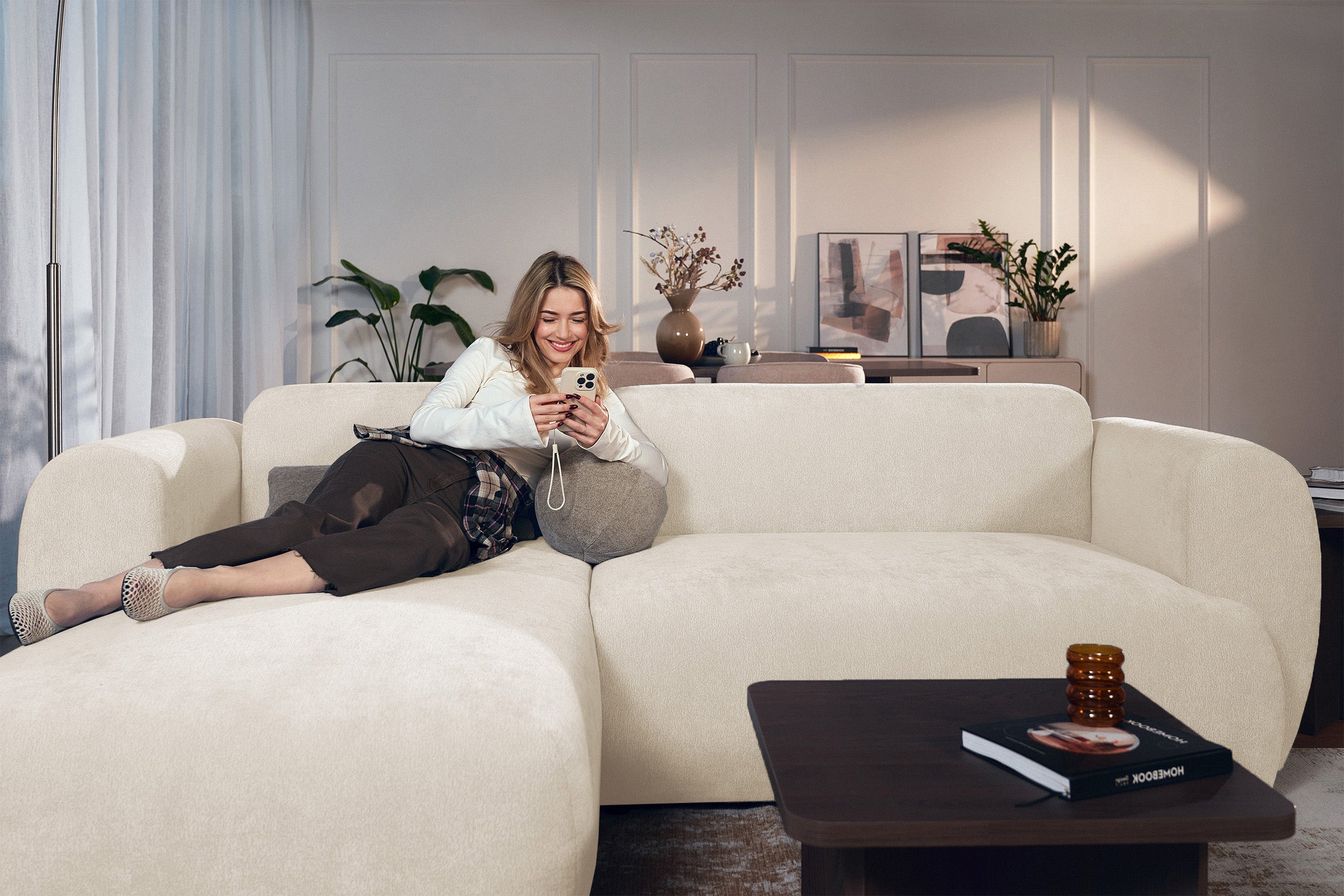 selsey-emia-ecksofa-l-links-mit-schlaffunktion-chenille-hellbeige image 3