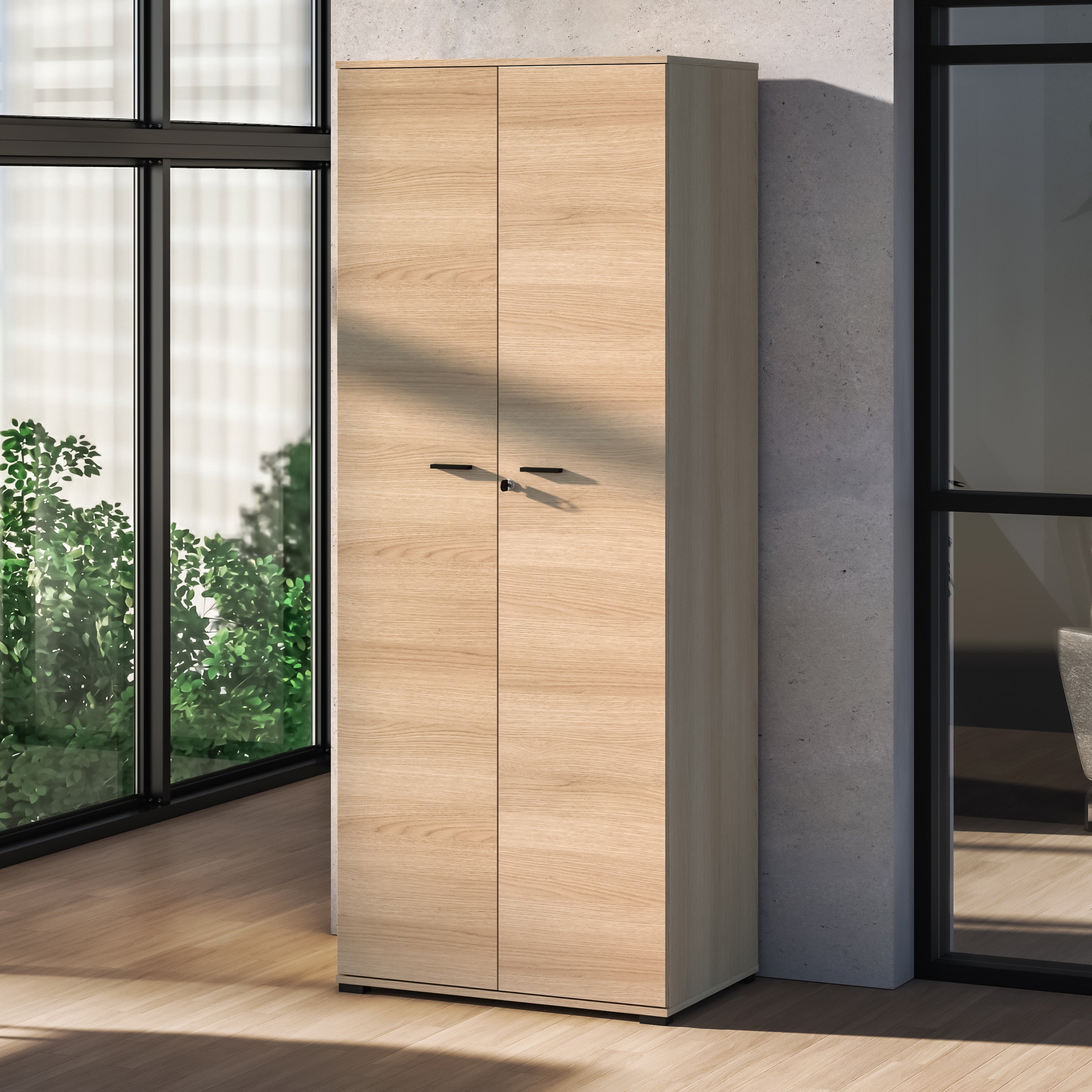 selsey-odelis-zweifl-geliger-kleiderschrank-mit-79-cm-kleiderstange-lindberg-eic image 2