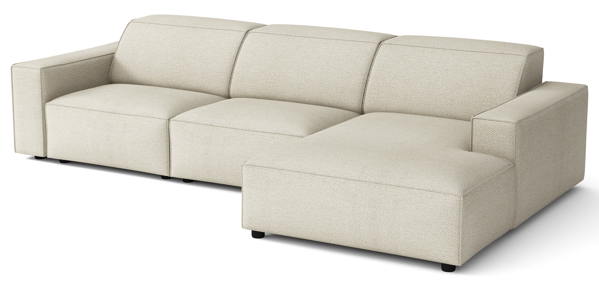 selsey-sellmo-modulares-ecksofa-l-form-rechts-cremefarbener-chenille-stoff image 3