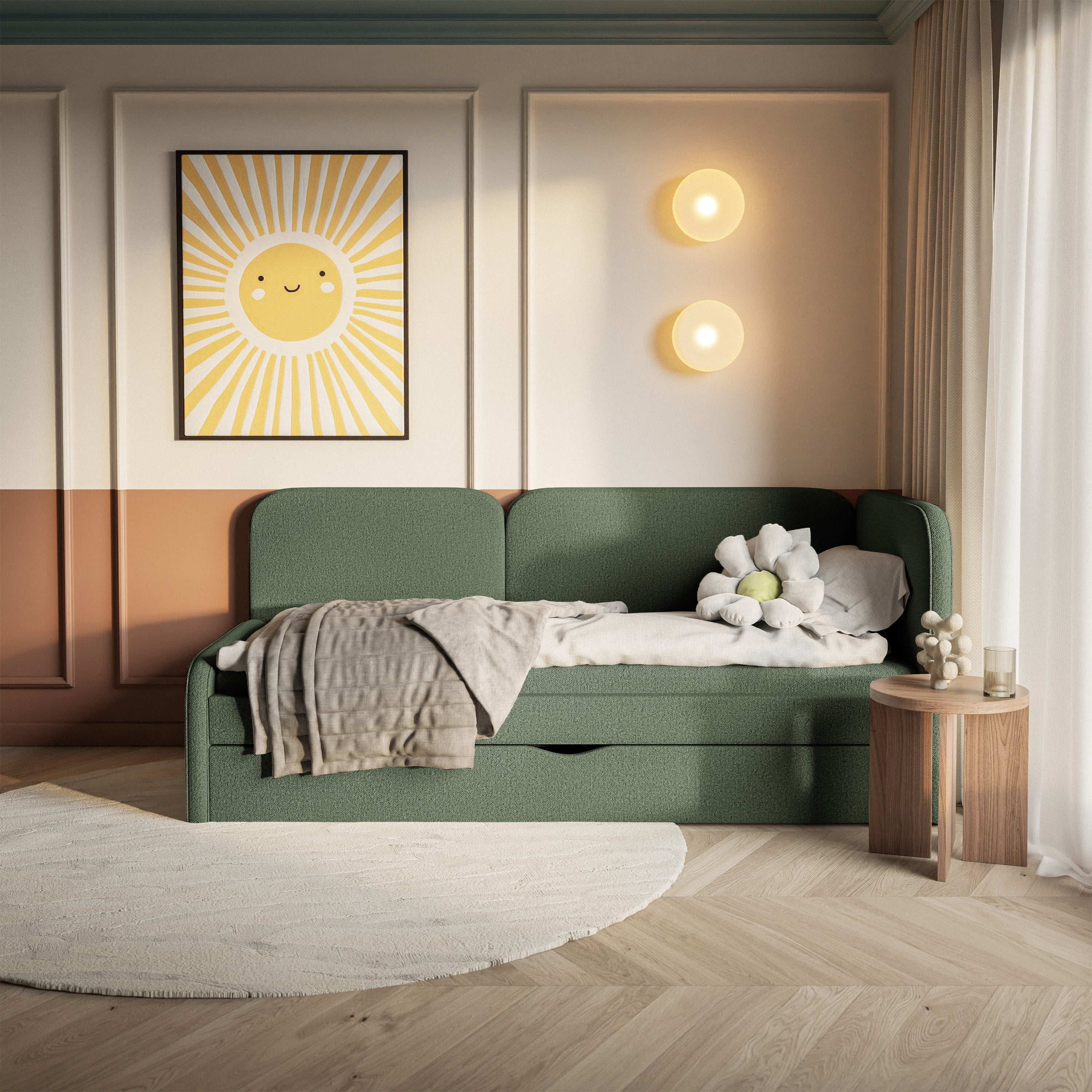 selsey-cuddy-jugendbett-90x200-cm-rechts-mit-matratze-olivgr-n image 3