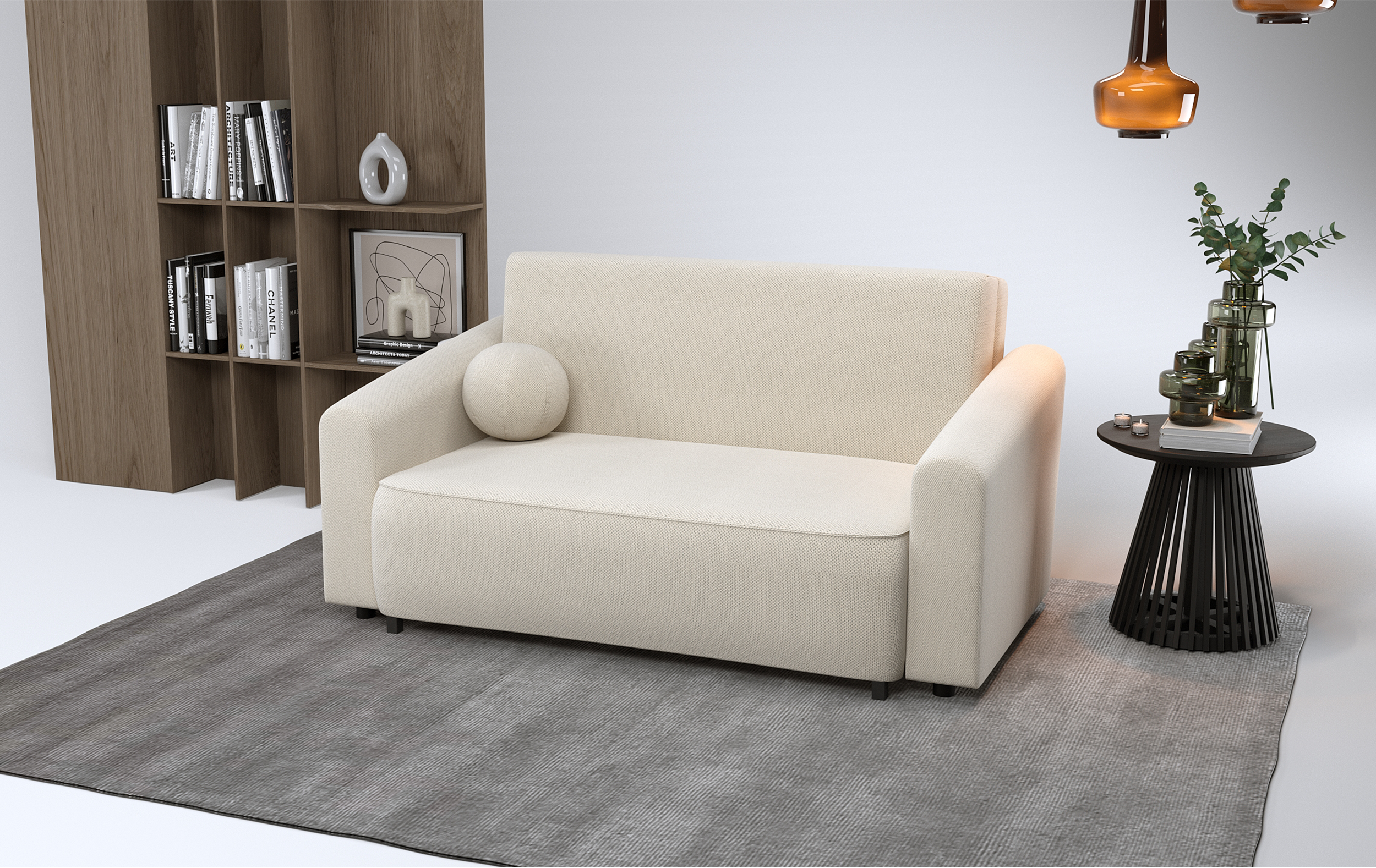 selsey-stevio-zweisitziges-ausziehbares-sofa-170-cm-creme-chenille-mit-stauraum image 2
