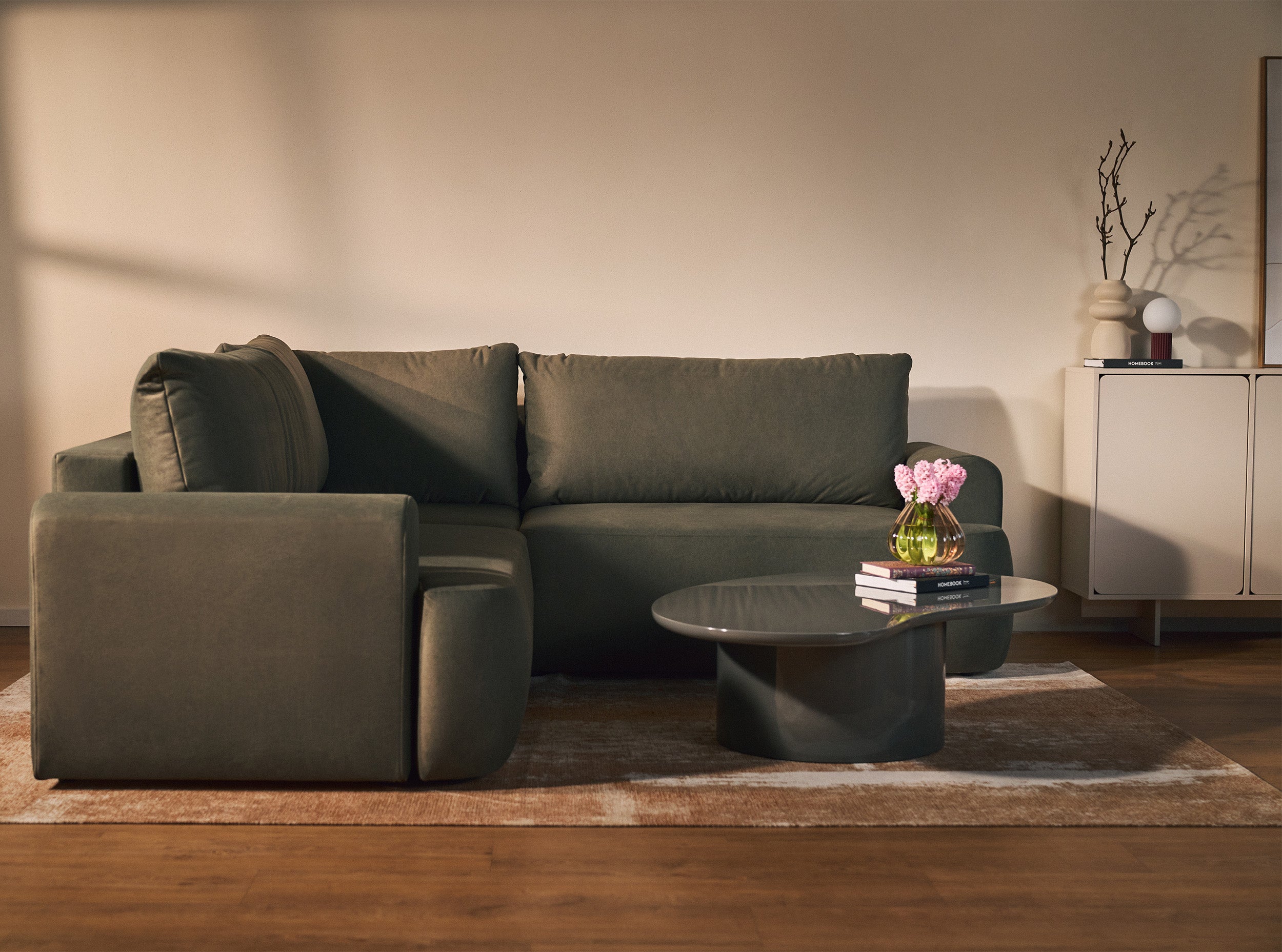 selsey-ovo-ecksofa-l-form-mit-schlaffunktion-olivgr-n-samt-universell image 5