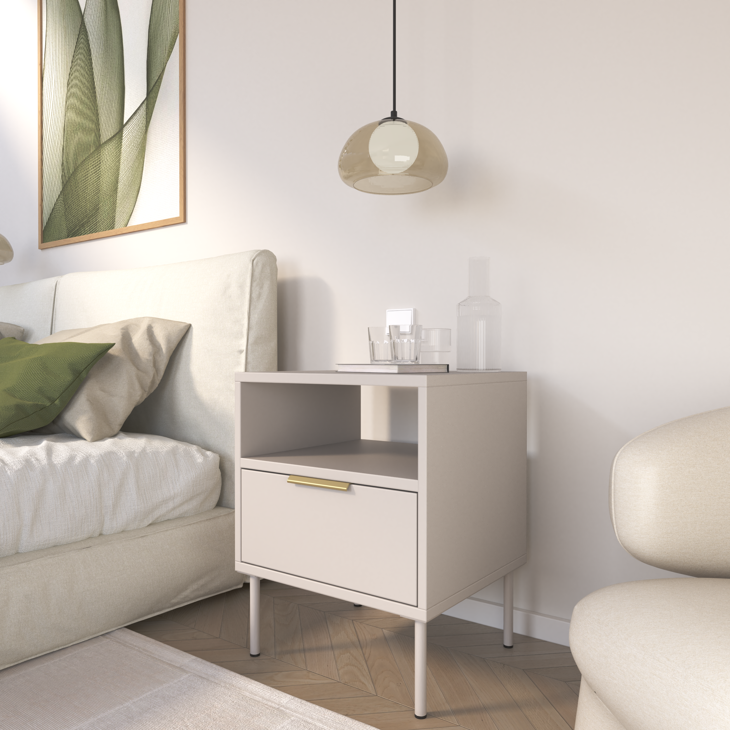 selsey-vena-nachttisch-45-cm-mit-schublade-und-fach-kaschmir image 4