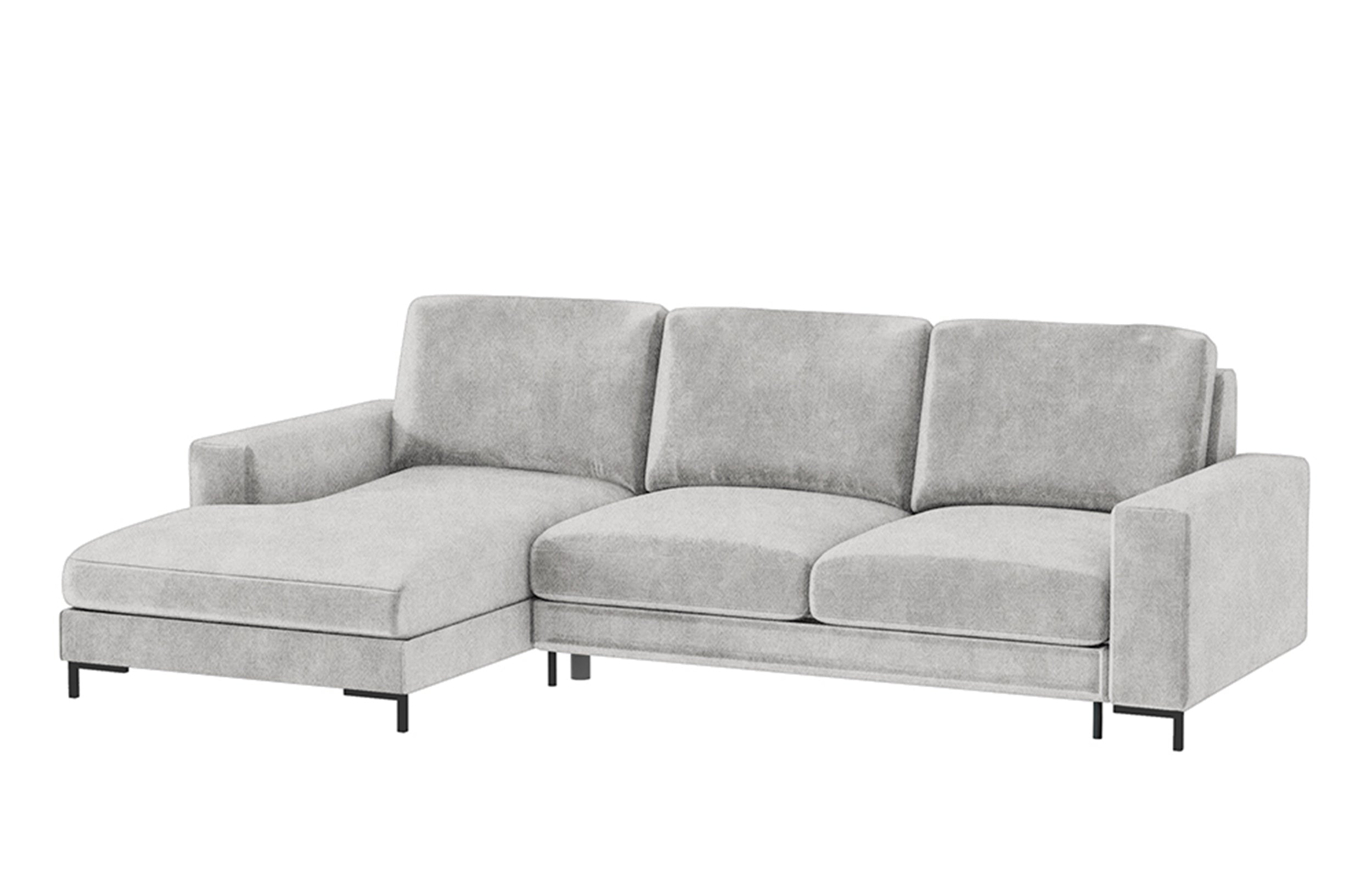 selsey-mokpeo-ecksofa-mit-schlaffunktion-links-l-form-stauraum-grauer-samt image 1