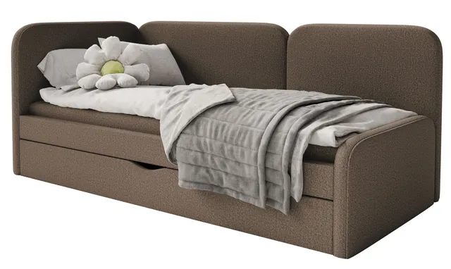 selsey-cuddy-jugendbett-90x200-cm-links-braun-strickgewebe-mit-matratze-und-stau image 1