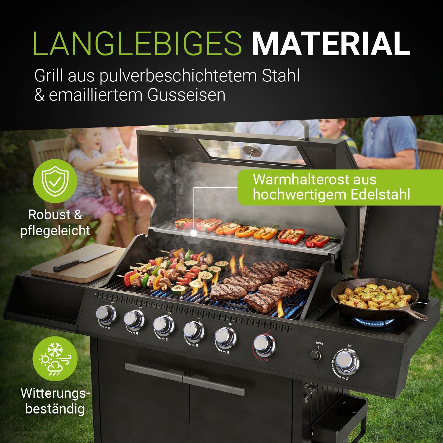 juskys-bbq-gasgrill-tennessee-6-1-brenner-mit-gusseisenrost-und-sichtfenster image 5