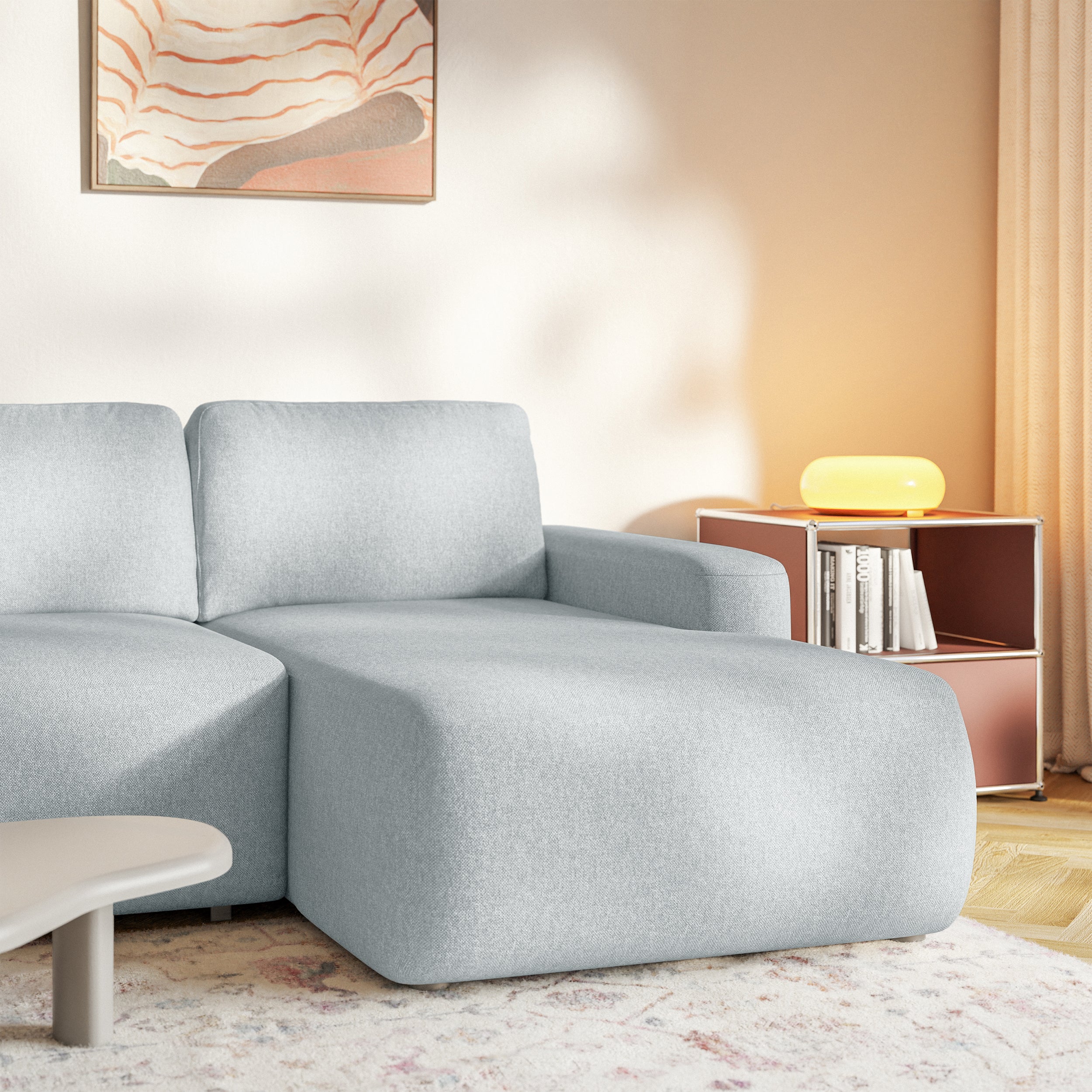 selsey-carnos-mini-ecksofa-l-form-rechts-mit-schlaffunktion-grau-chenille image 6