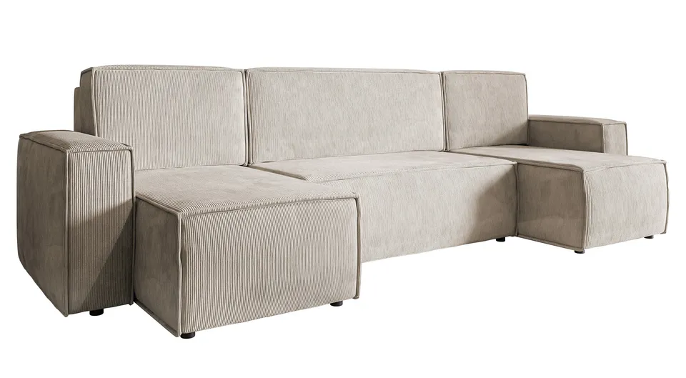 selsey-copertino-u-eckcouch-mit-schlaffunktion-und-stauraum-beige-cord image 1