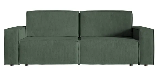 selsey-copertino-dreisitziges-schlafsofa-ausklappbar-in-gr-n-cordstoff image 1