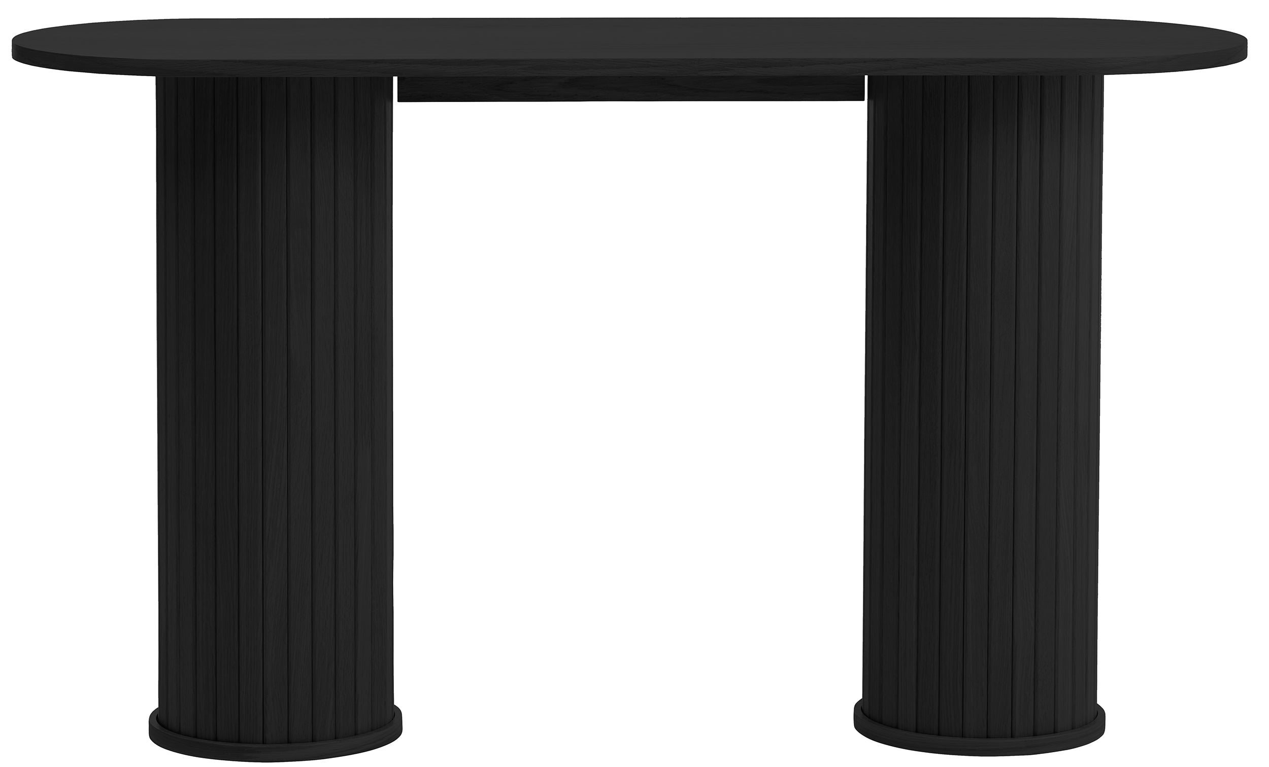 selsey-gativel-konsole-130-cm-lamellen-eiche-schwarz image 3