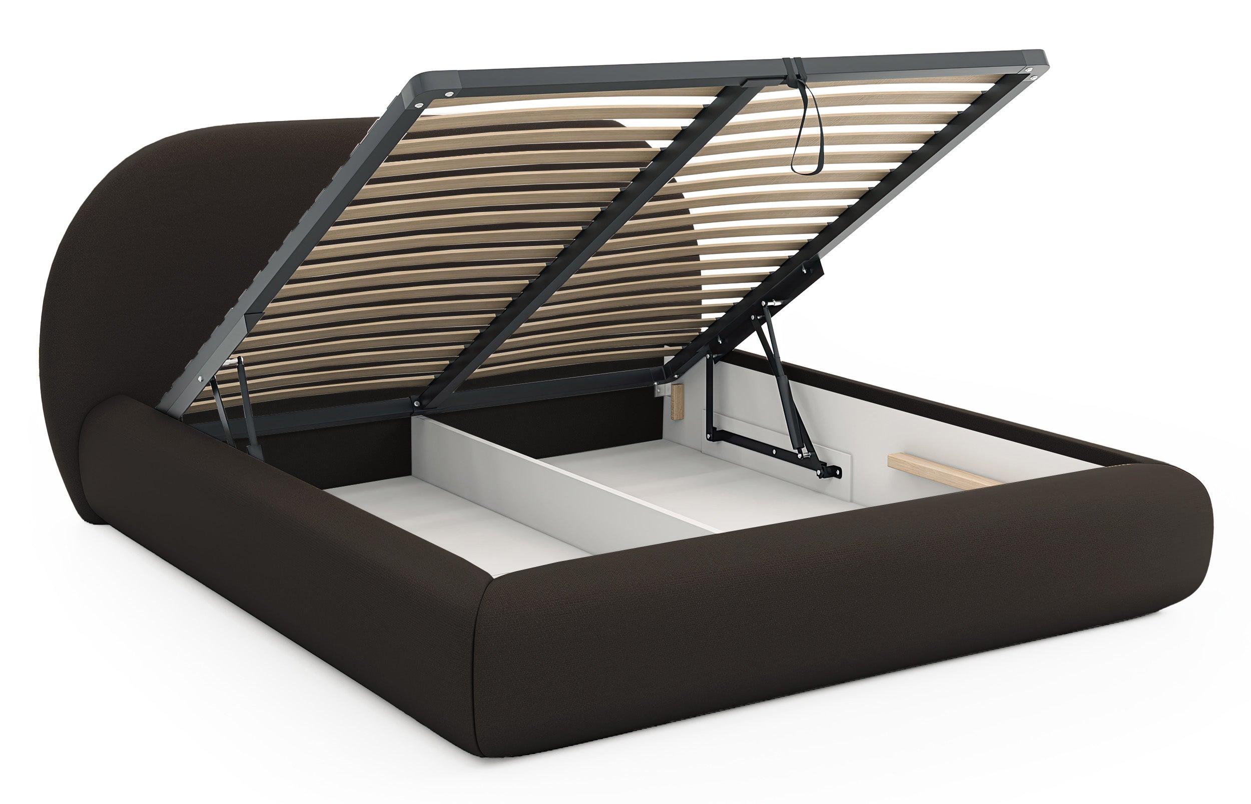 selsey-buvio-gepolstertes-bett-160x200-cm-mit-stauraum-metallrahmen-braunes-chen image 3