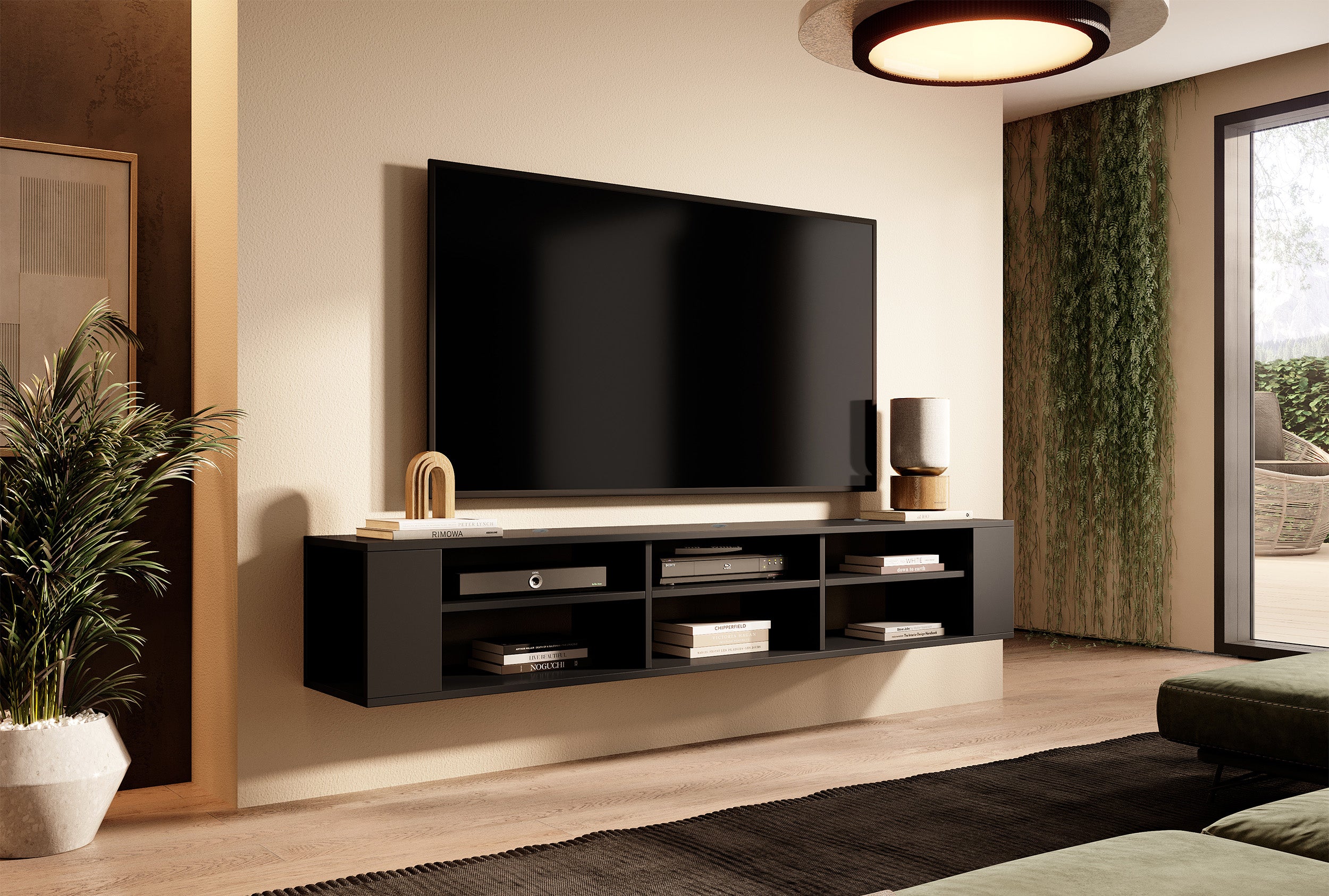selsey-wall-tv-schrank-175-cm-schwarz-lowboard image 6