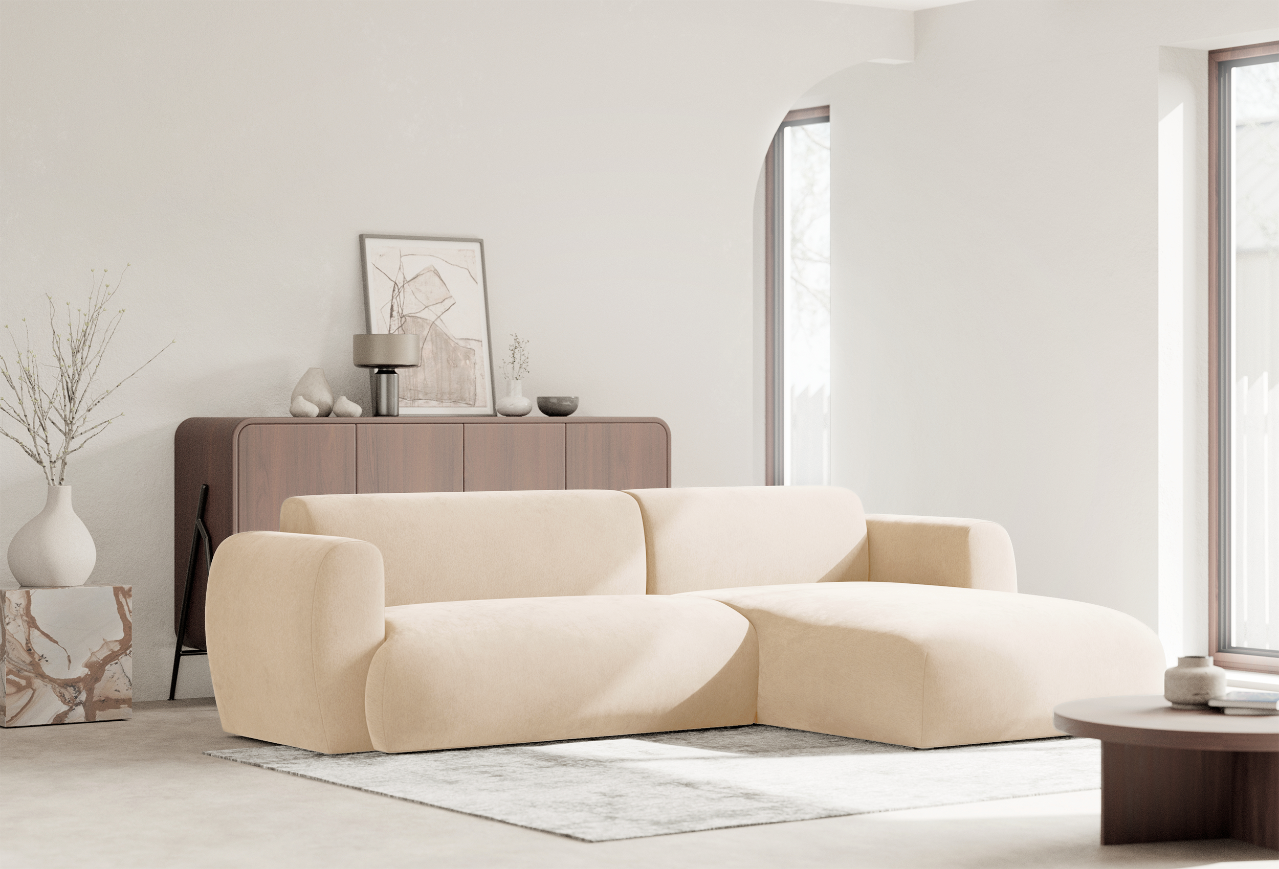 selsey-emia-ecksofa-mit-schlaffunktion-l-form-rechts-hellbeige-chenille image 4