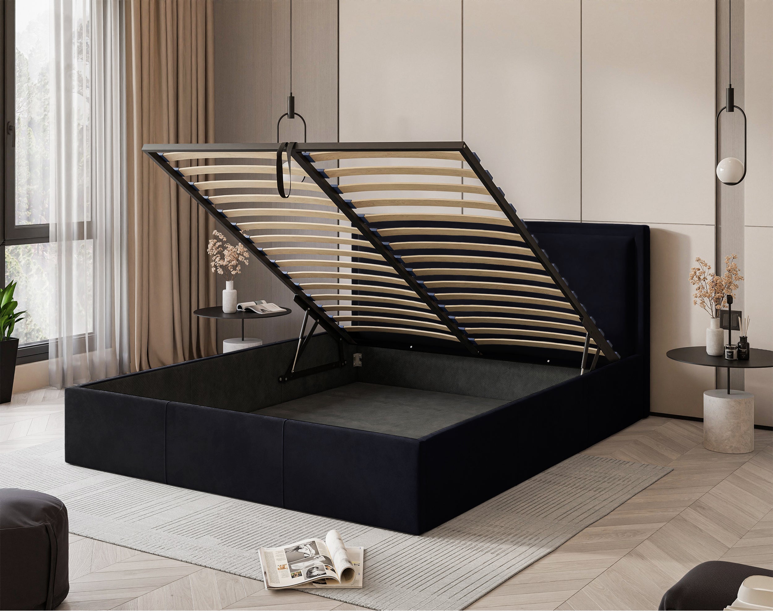 selsey-polsterbett-soave-ii-140x200-cm-mit-stauraum-samt-dunkelblau image 5