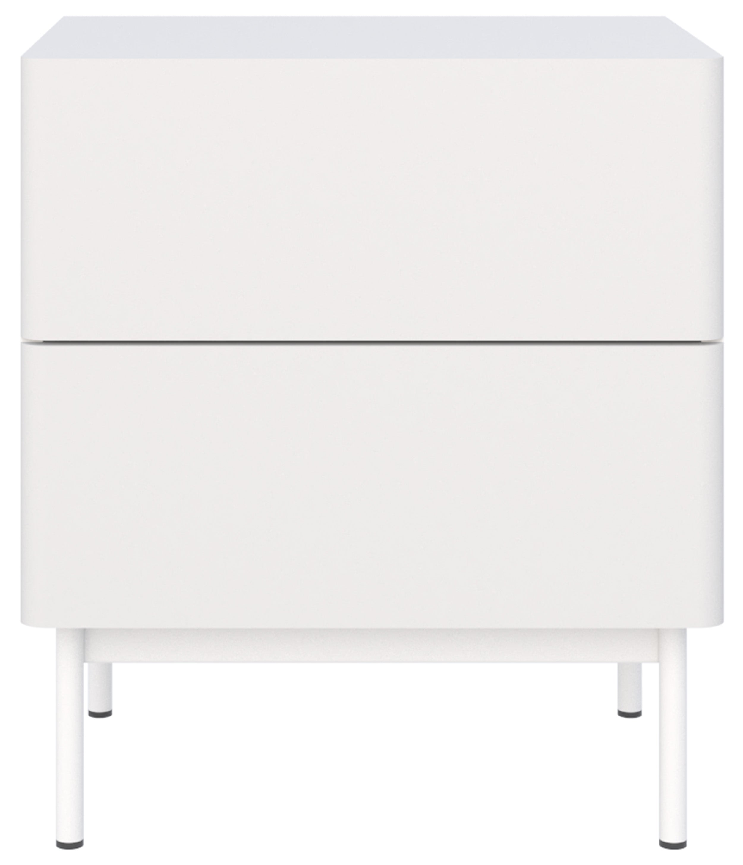selsey-olio-nachttisch-50-cm-wei-mit-zwei-schubladen image 4