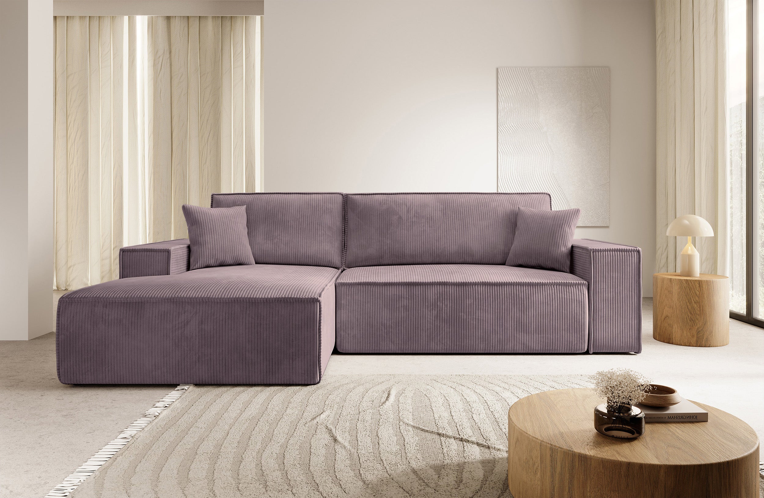 selsey-farese-new-ecksofa-mit-schlaffunktion-l-form-links-mit-stauraum-rosa-cord image 2